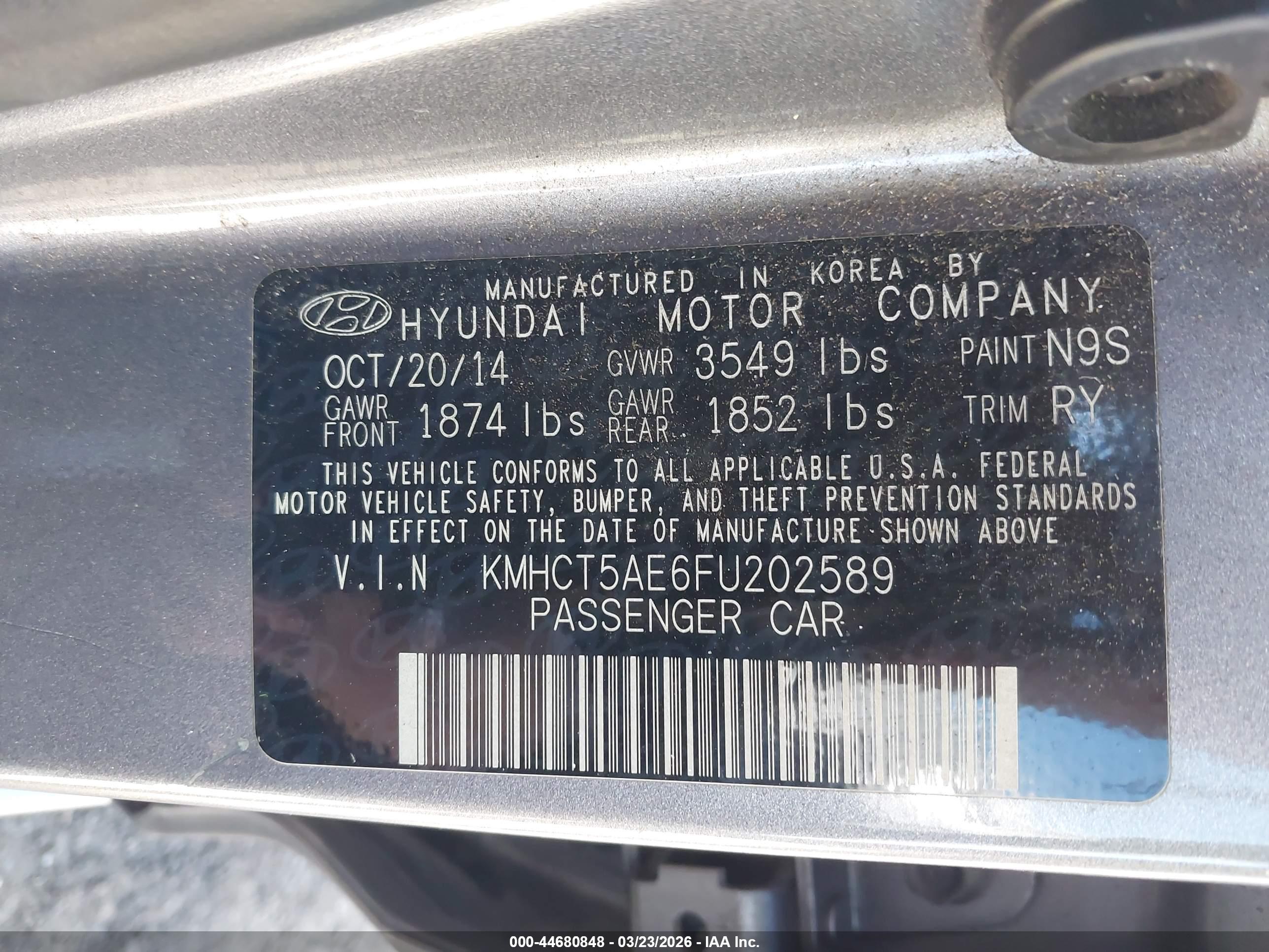 HYUNDAI ACCENT image 9