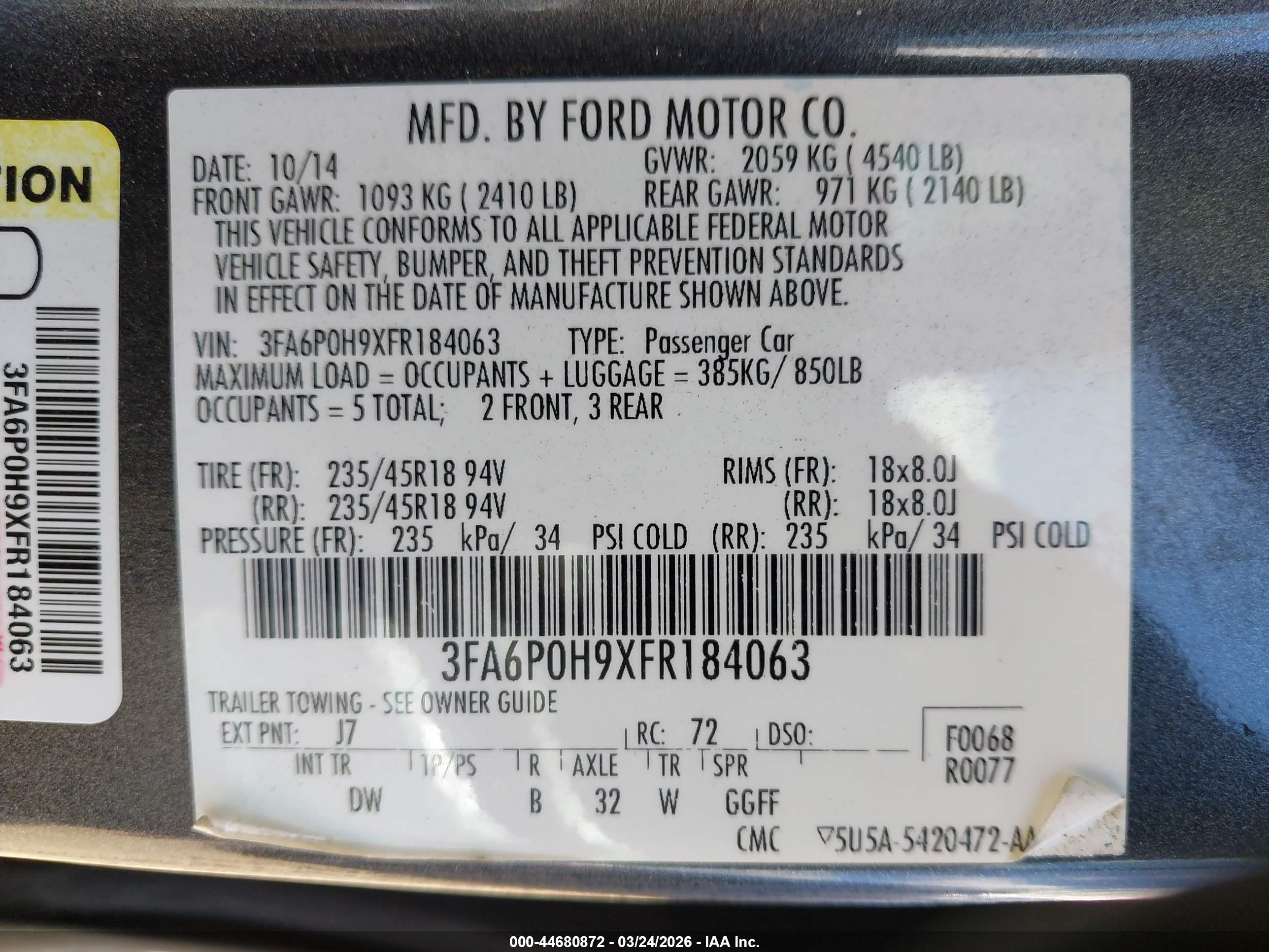 FORD FUSION image 9