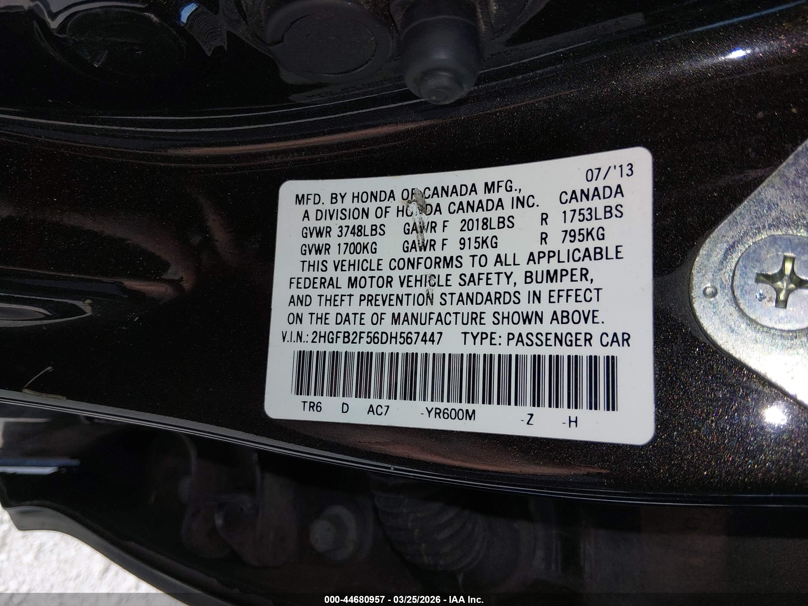 HONDA CIVIC image 9