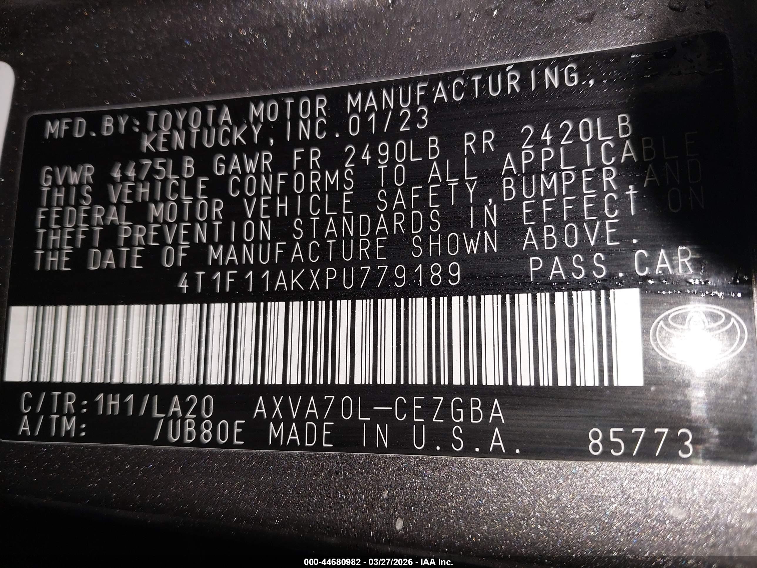 TOYOTA CAMRY image 9