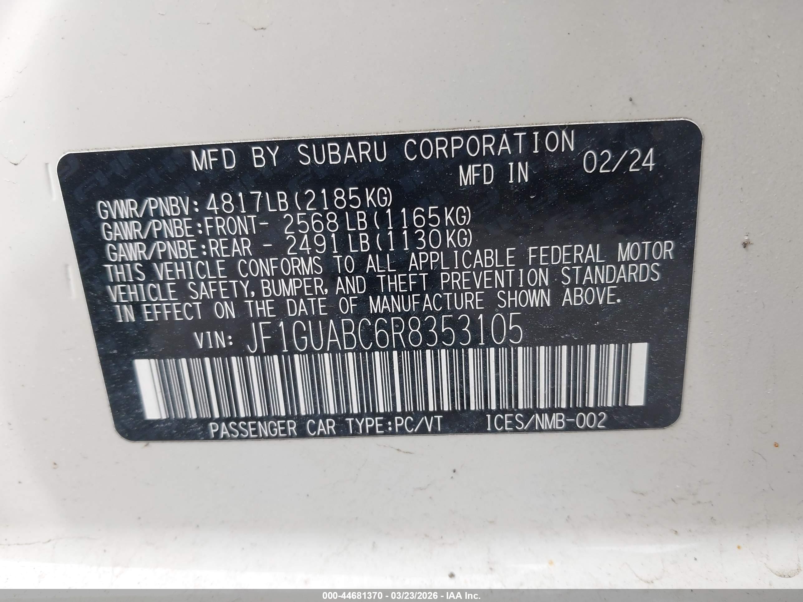 SUBARU IMPREZA image 9