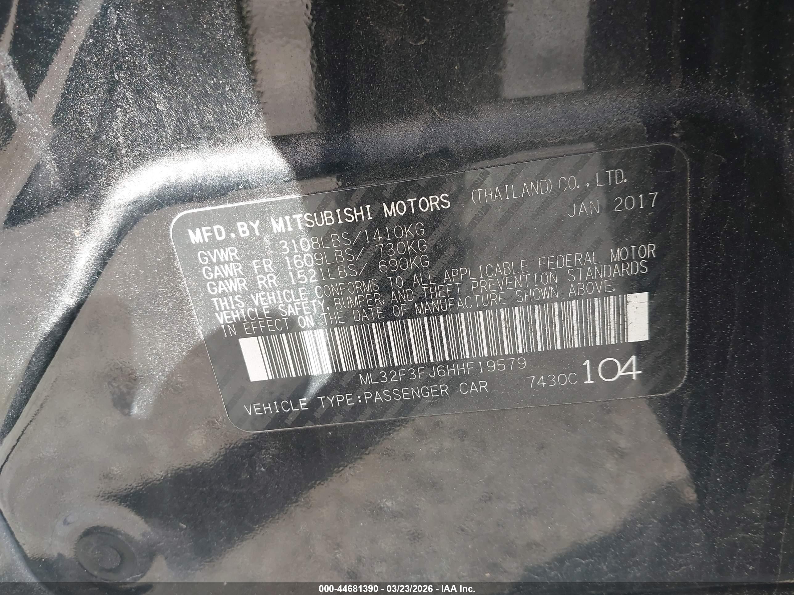 MITSUBISHI MIRAGE image 9