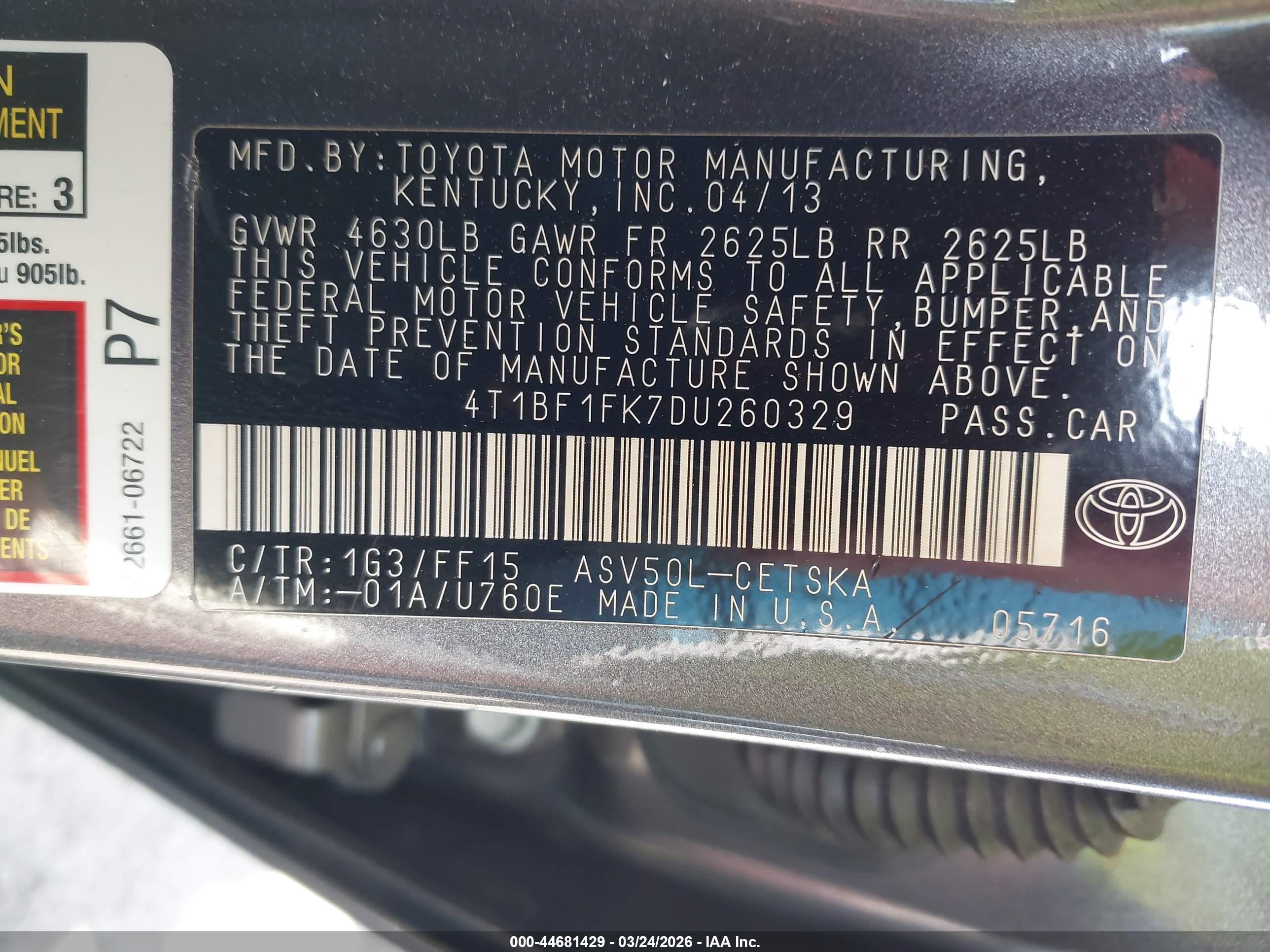 TOYOTA CAMRY image 9