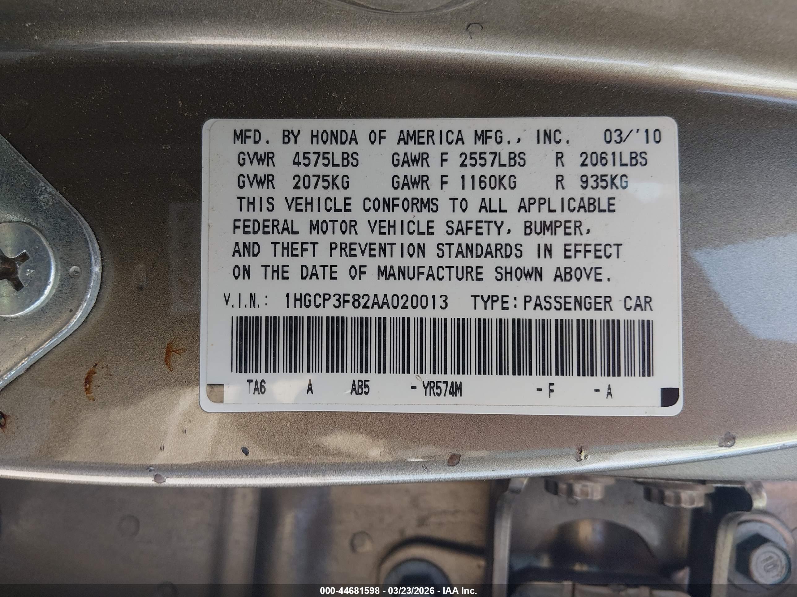 HONDA ACCORD image 9