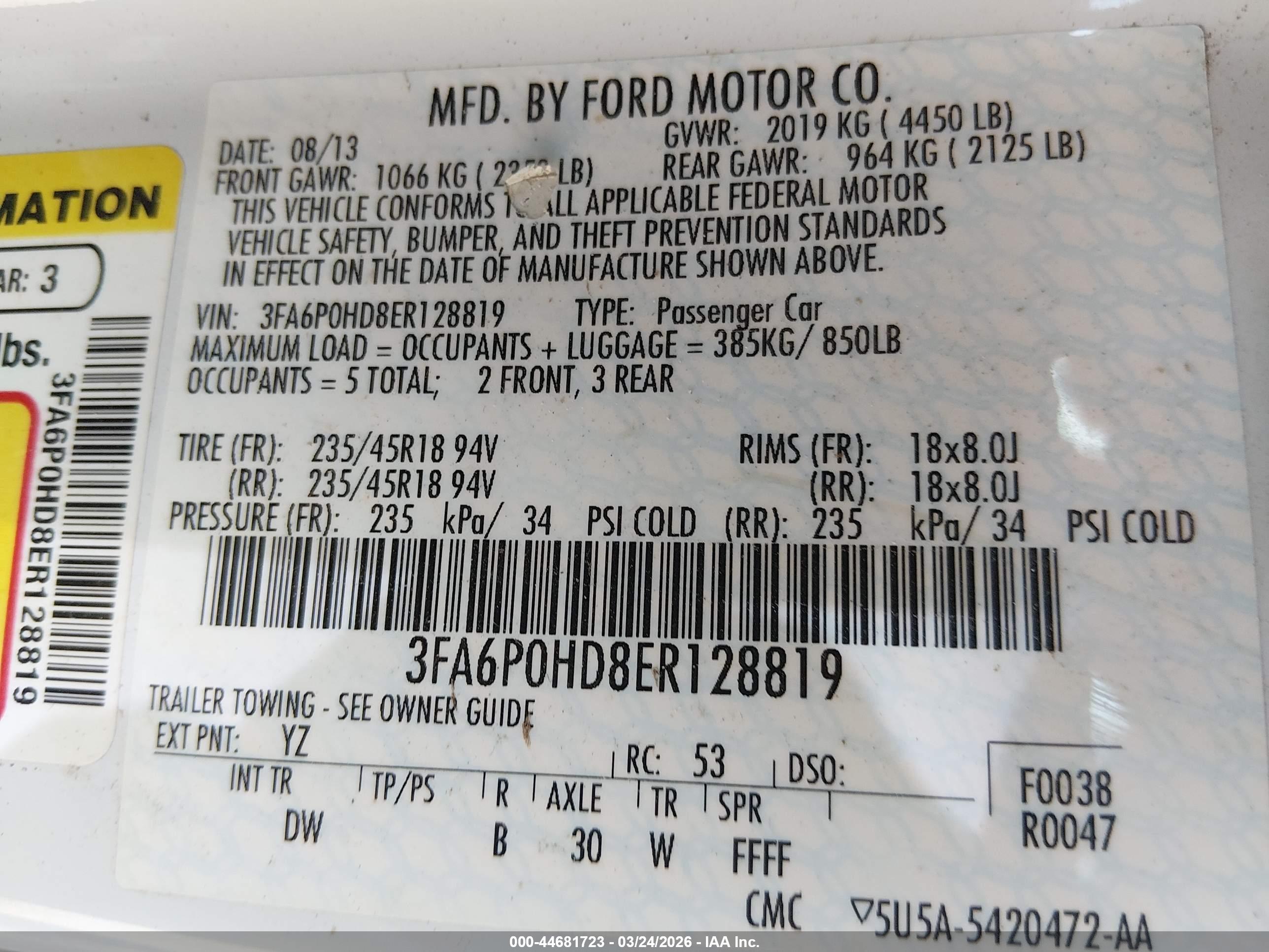 FORD FUSION image 9