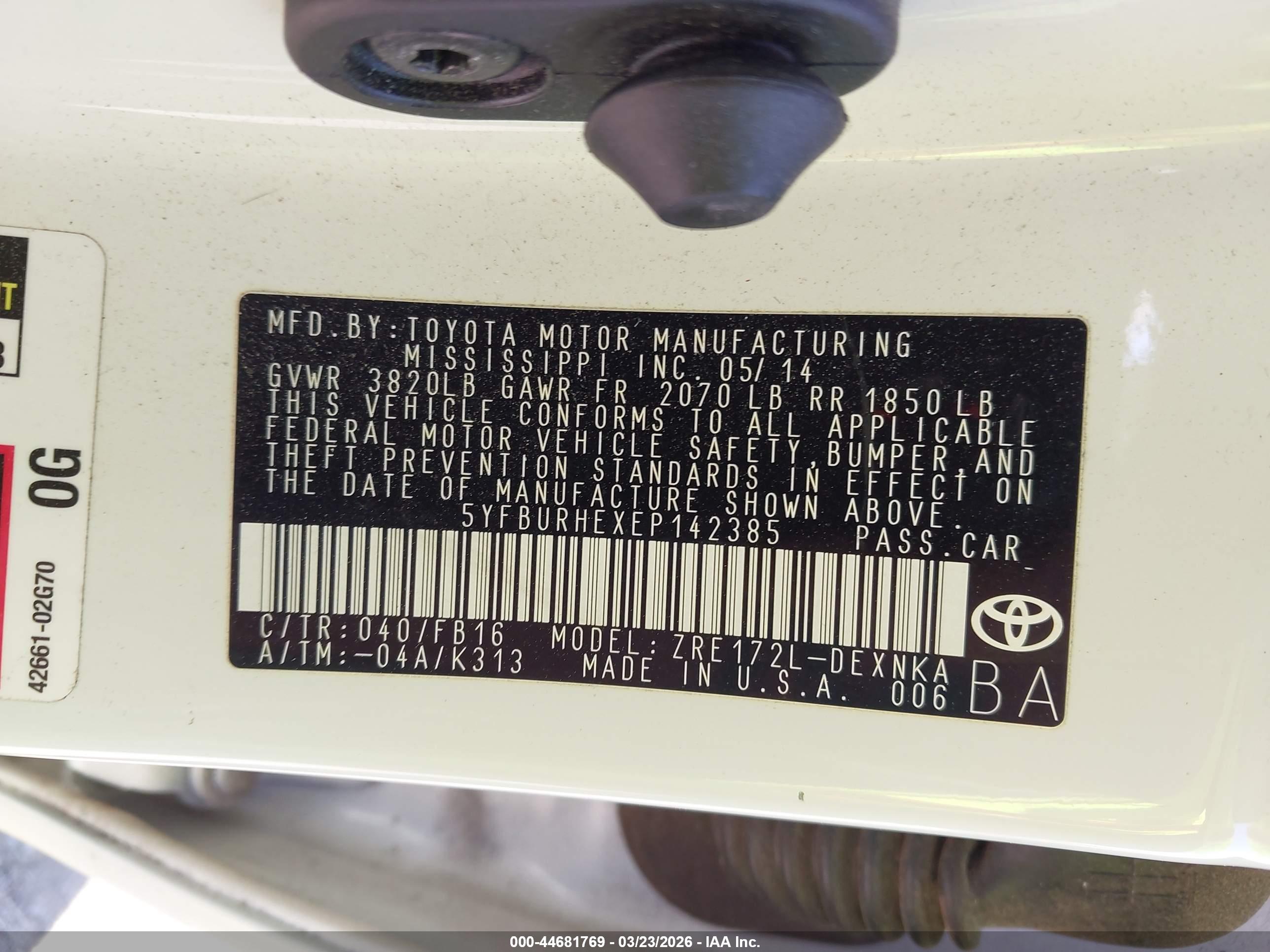 TOYOTA COROLLA image 9