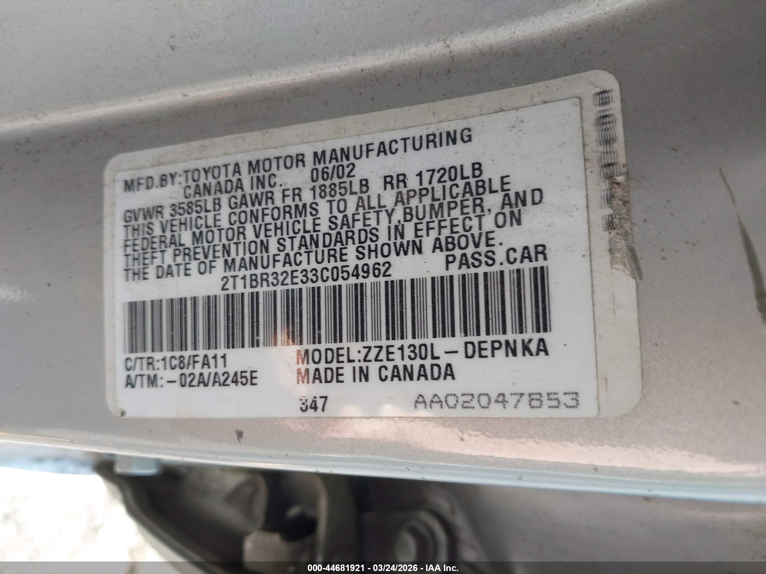 TOYOTA COROLLA image 9