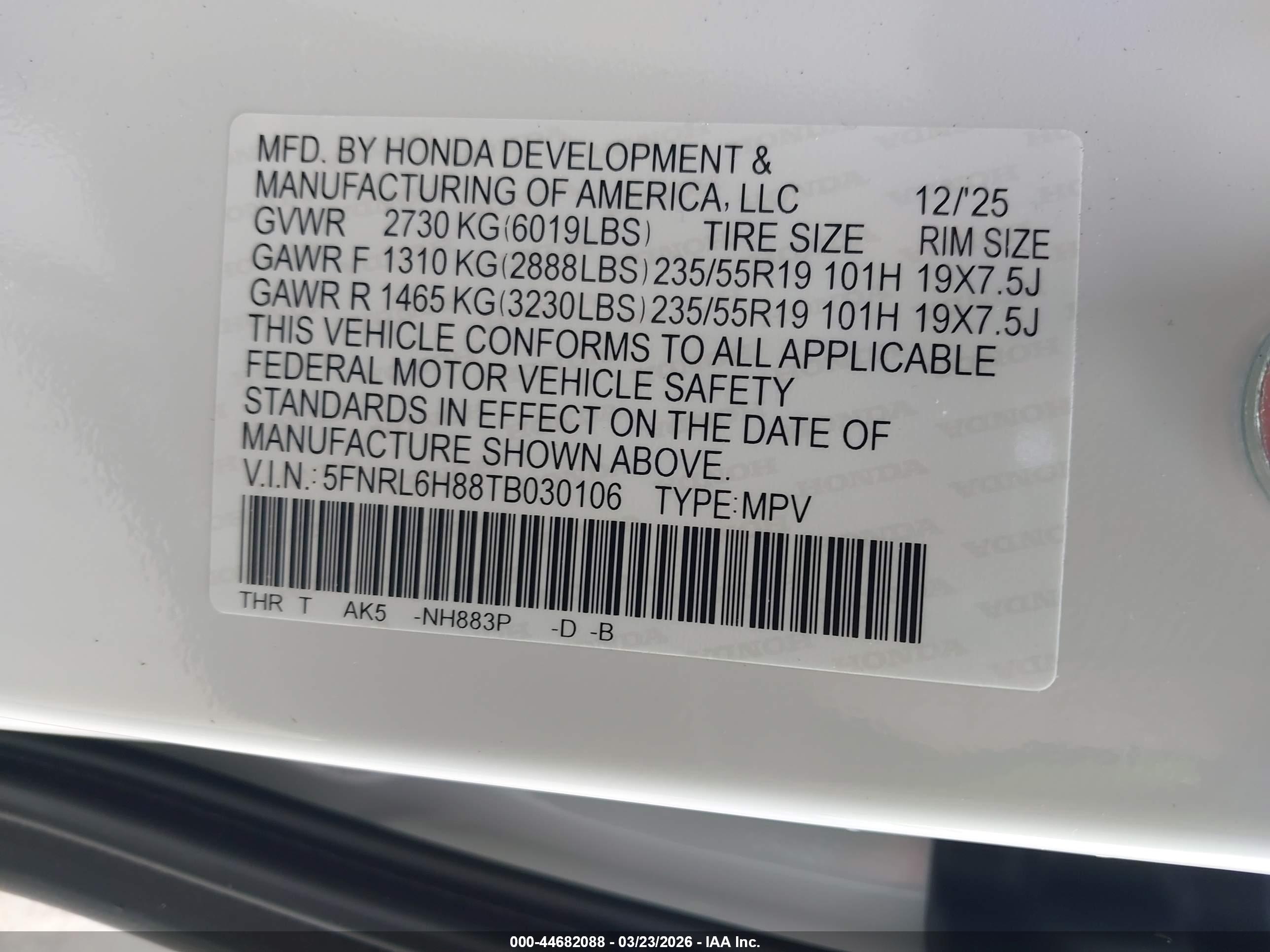 HONDA ODYSSEY image 9
