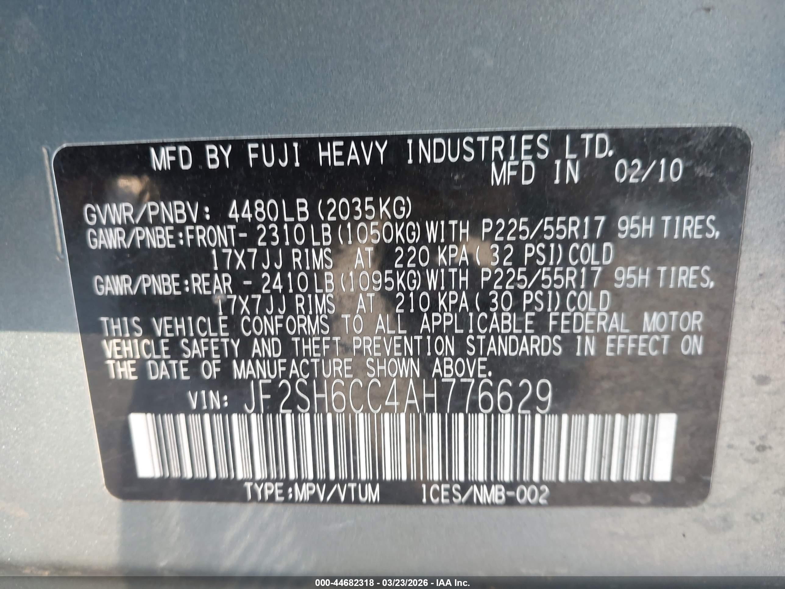 SUBARU FORESTER image 9