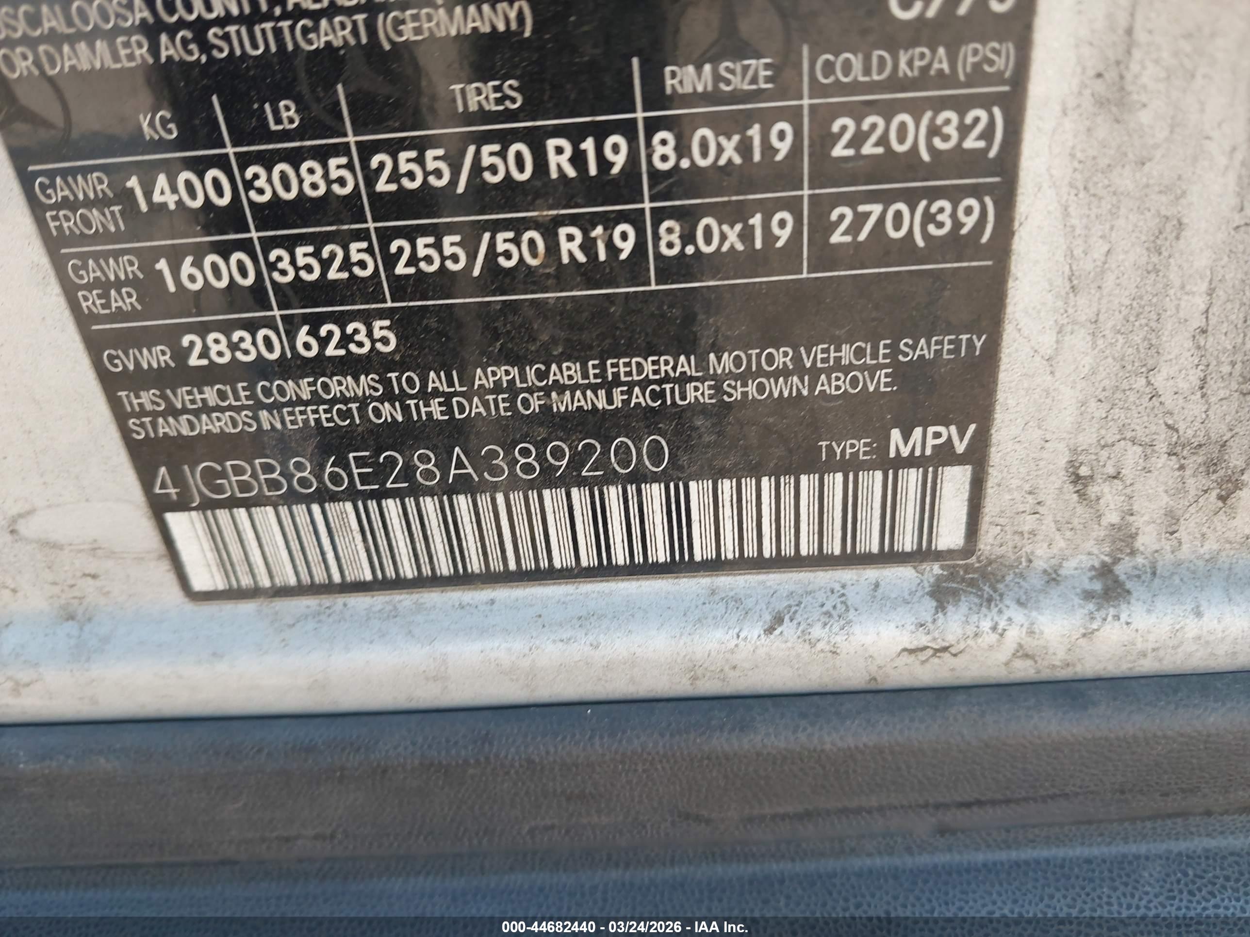 MERCEDES-BENZ ML image 9