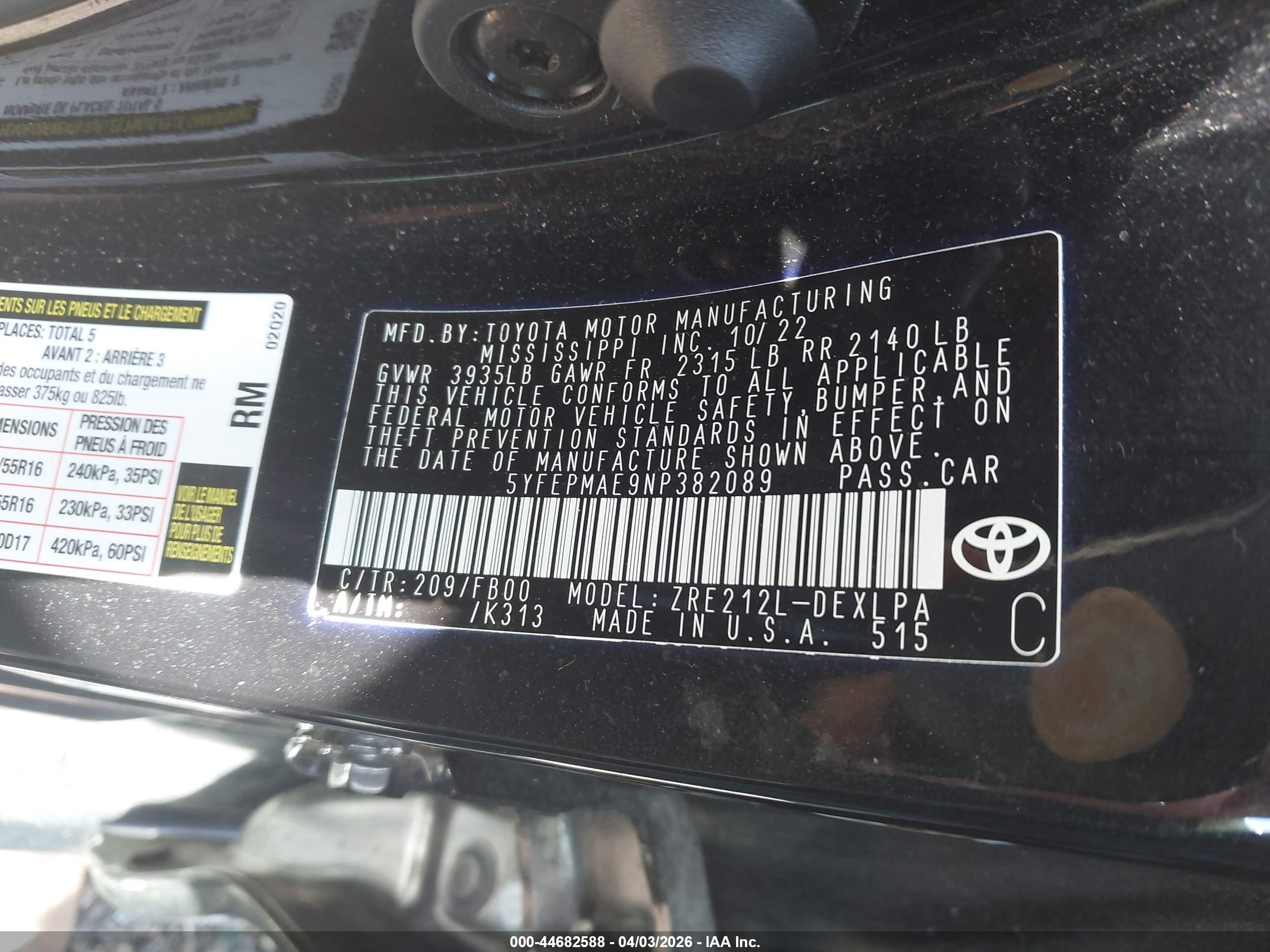 TOYOTA COROLLA image 9