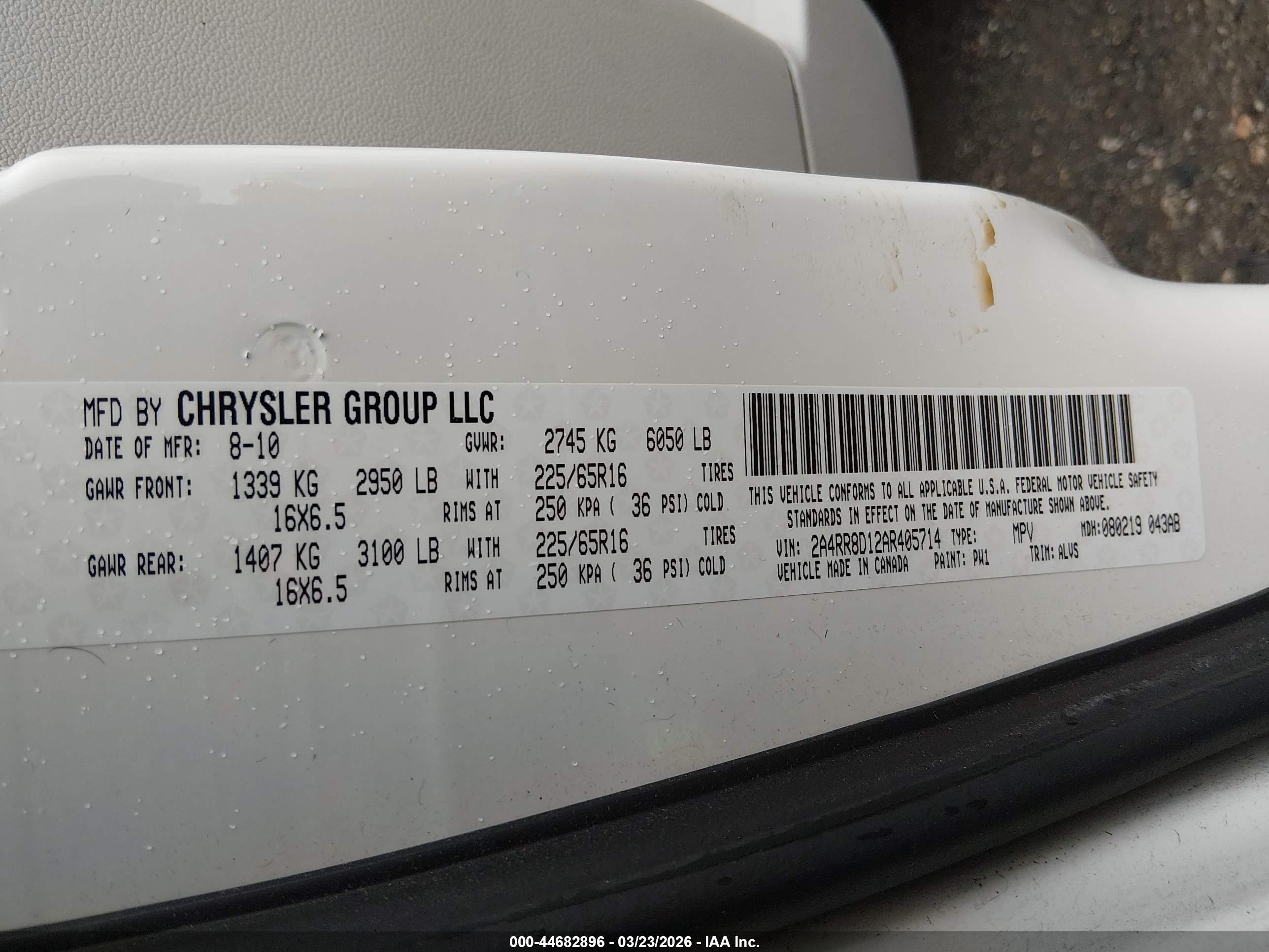 CHRYSLER TOWN image 9