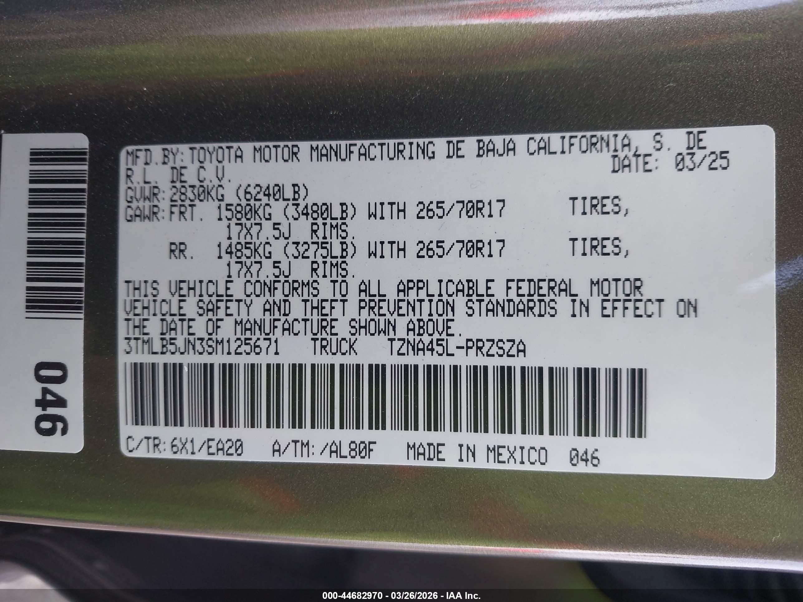 TOYOTA TACOMA image 9