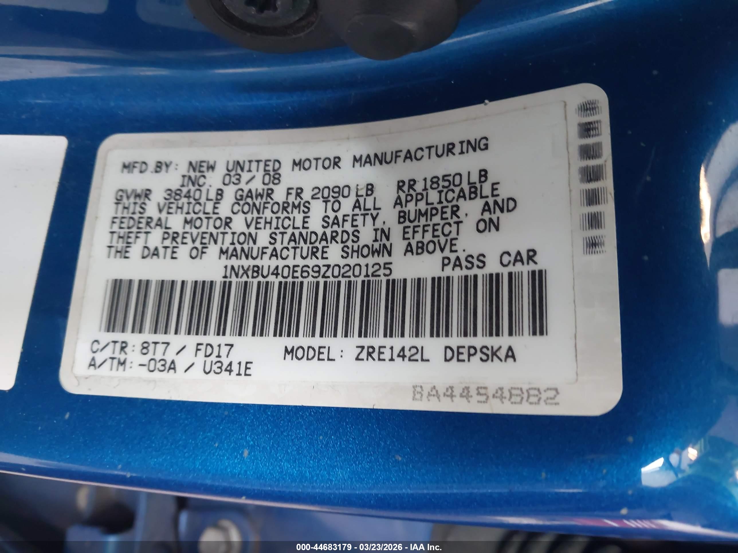 TOYOTA COROLLA image 9