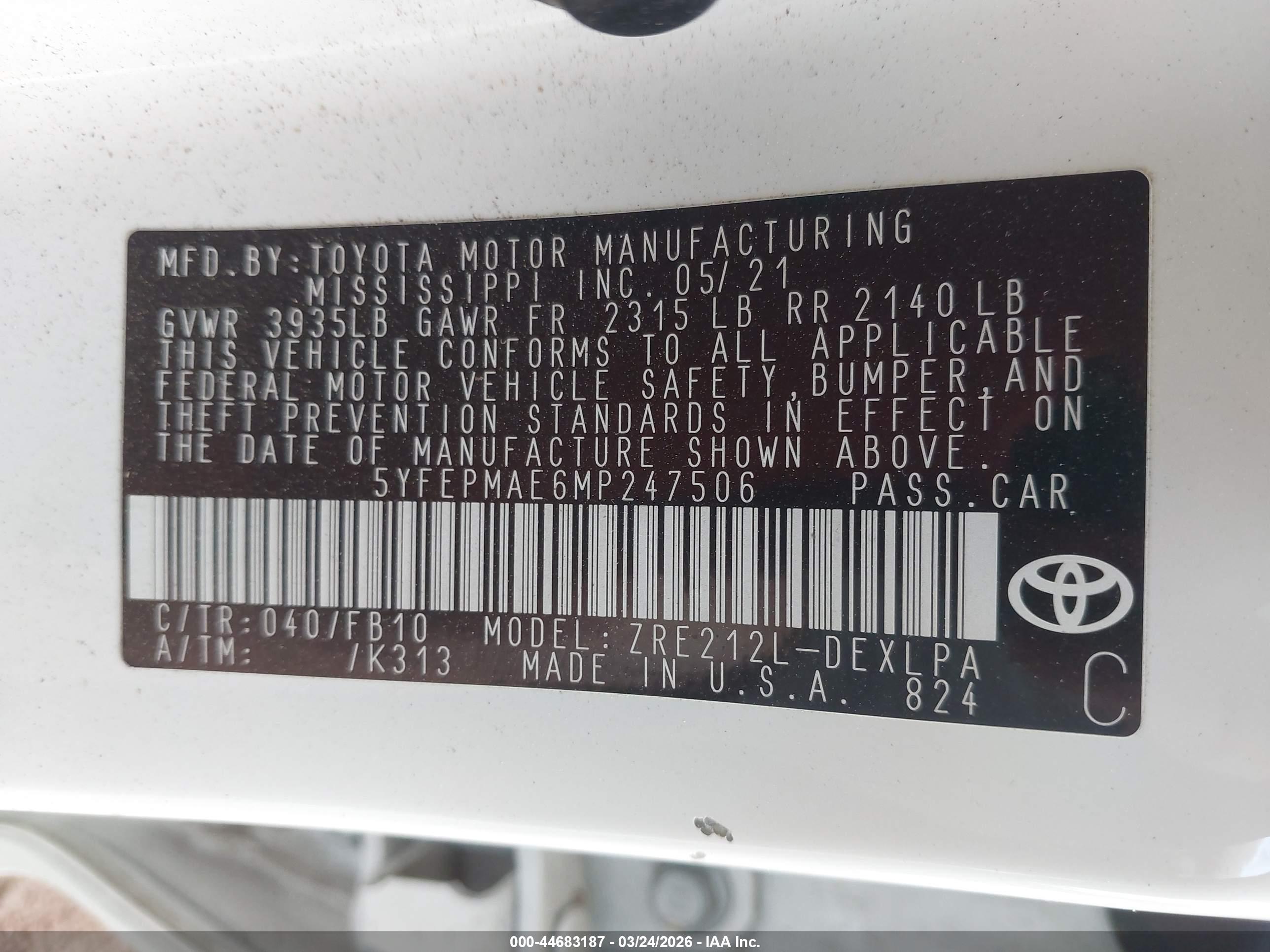 TOYOTA COROLLA image 9