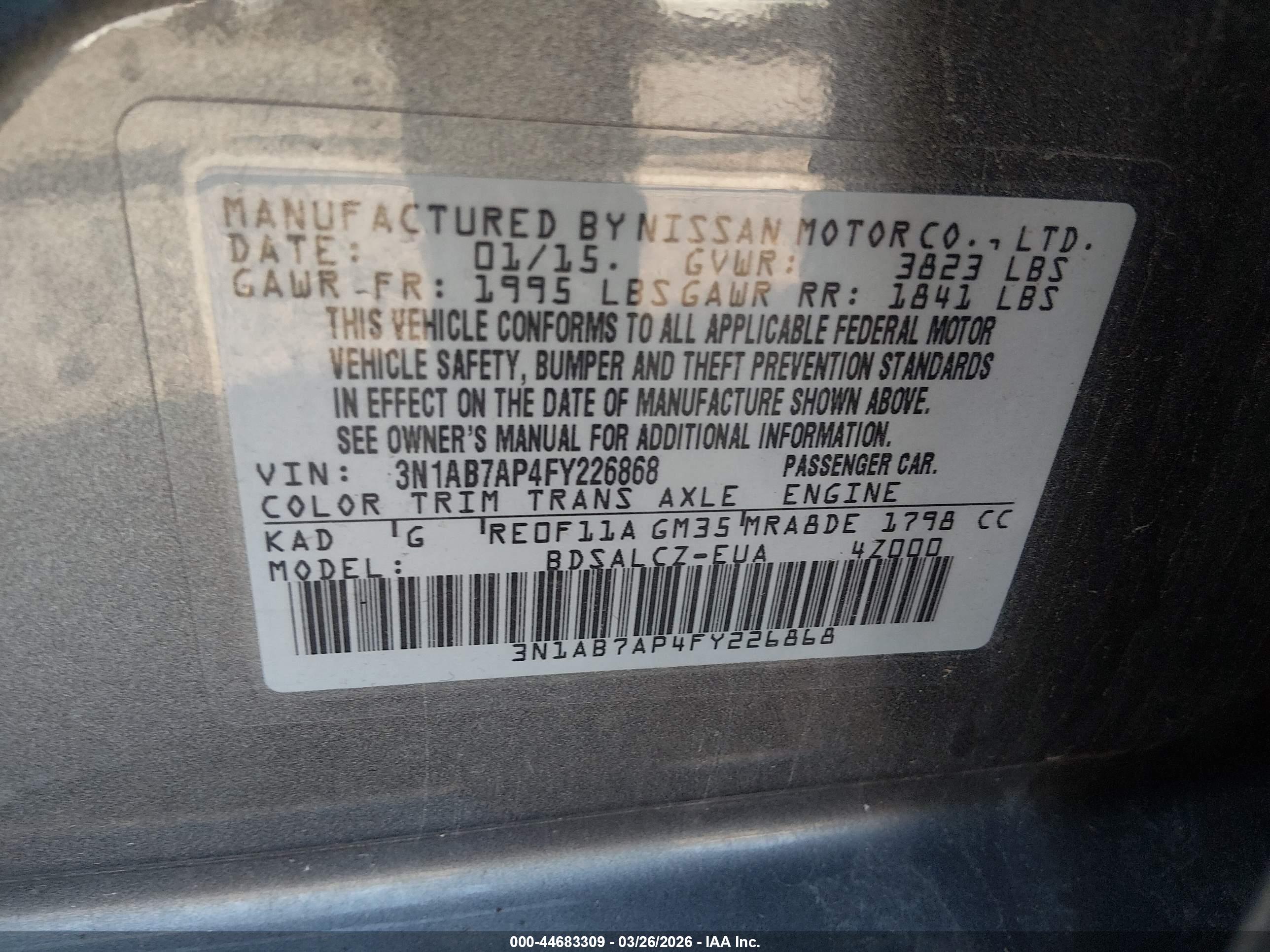 NISSAN SENTRA image 9