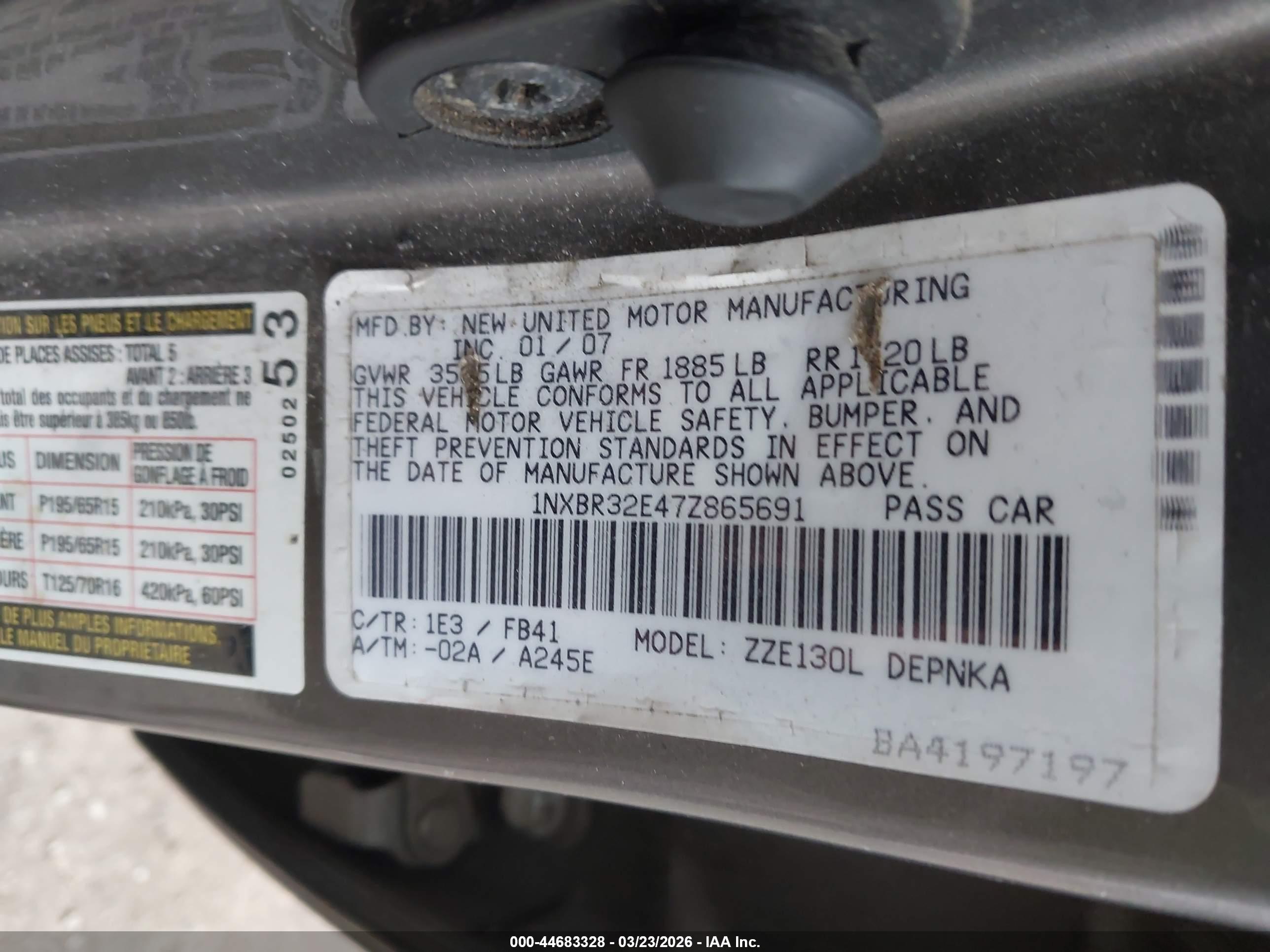 TOYOTA COROLLA image 9