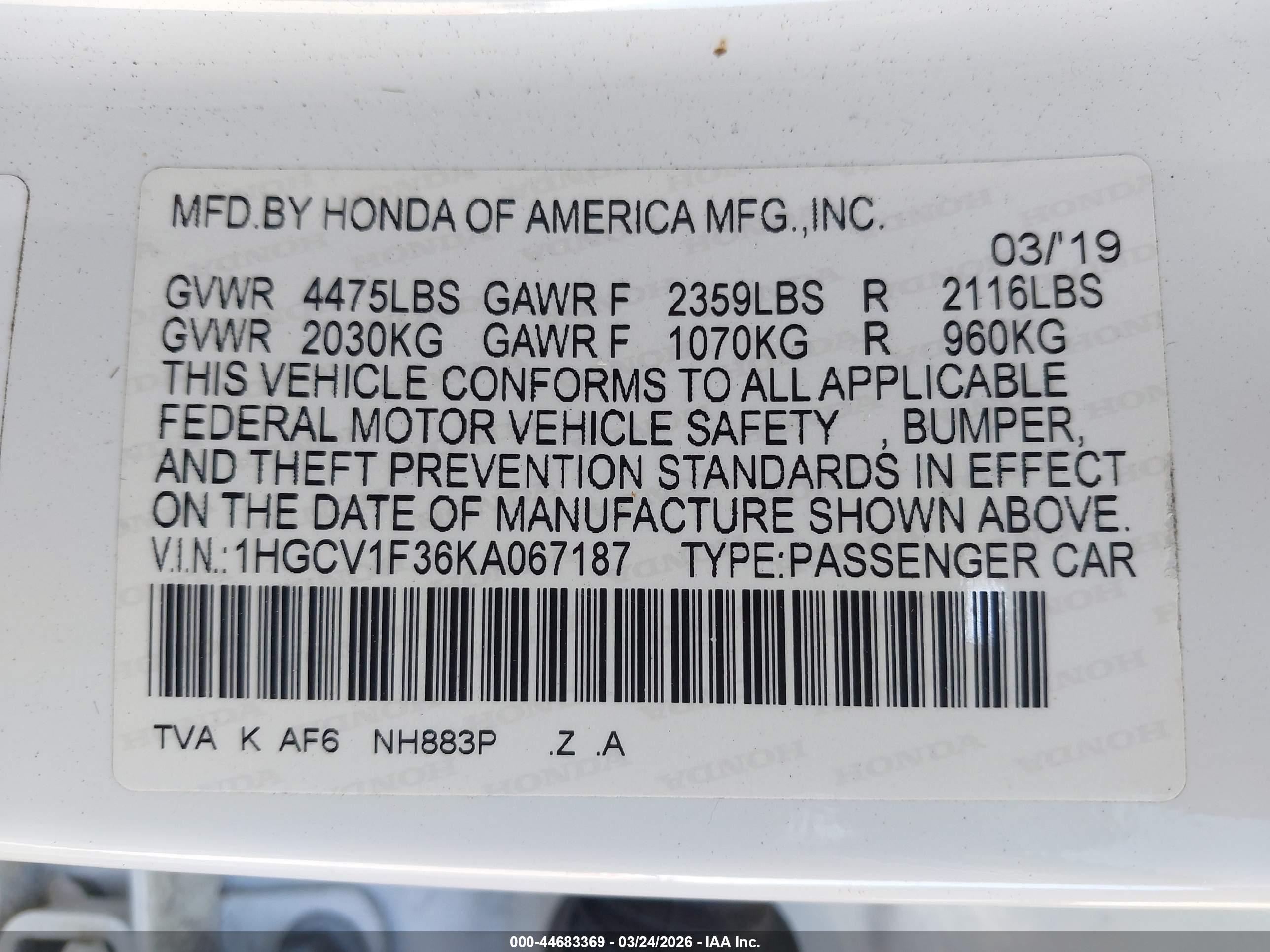 HONDA ACCORD image 9