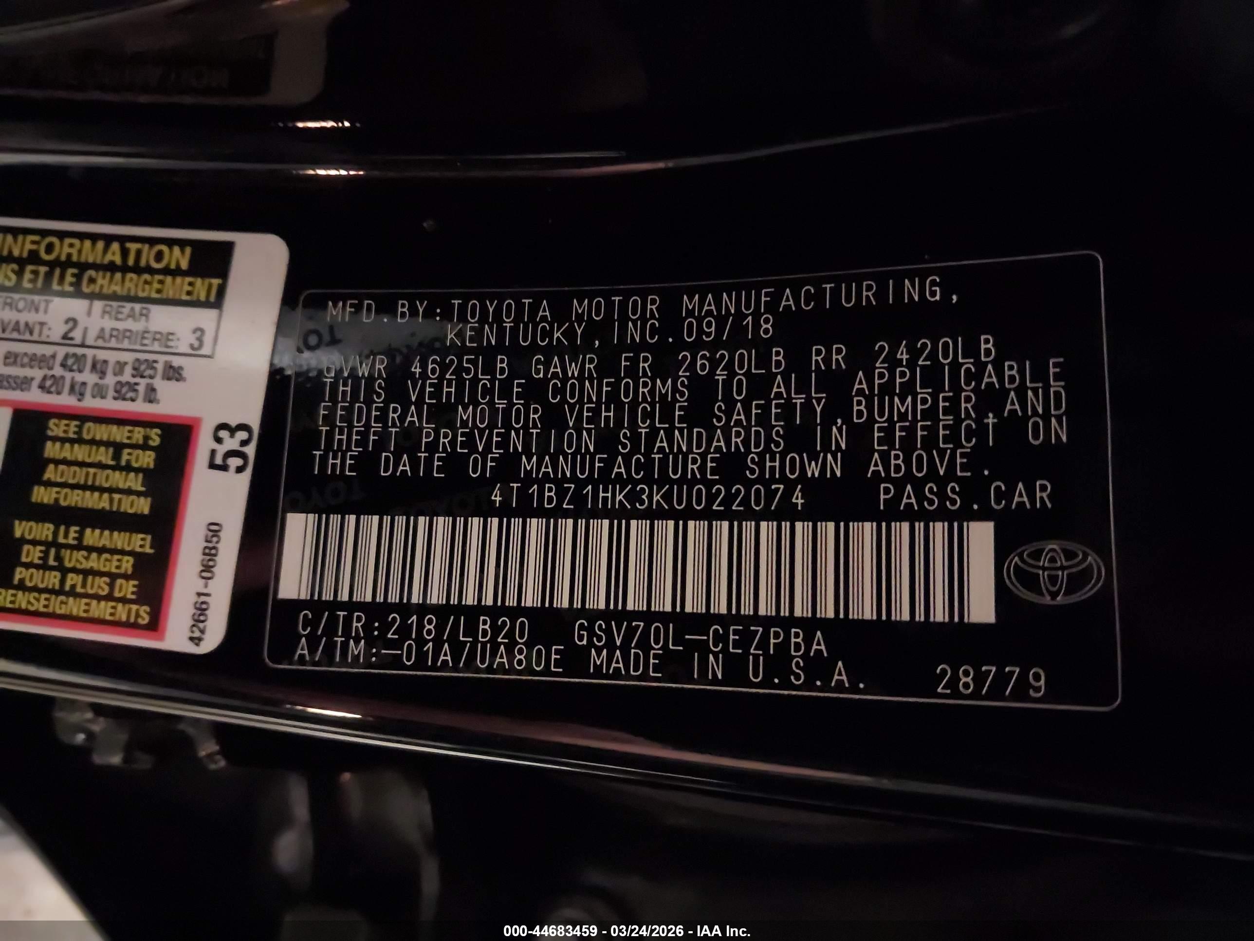 TOYOTA CAMRY image 9