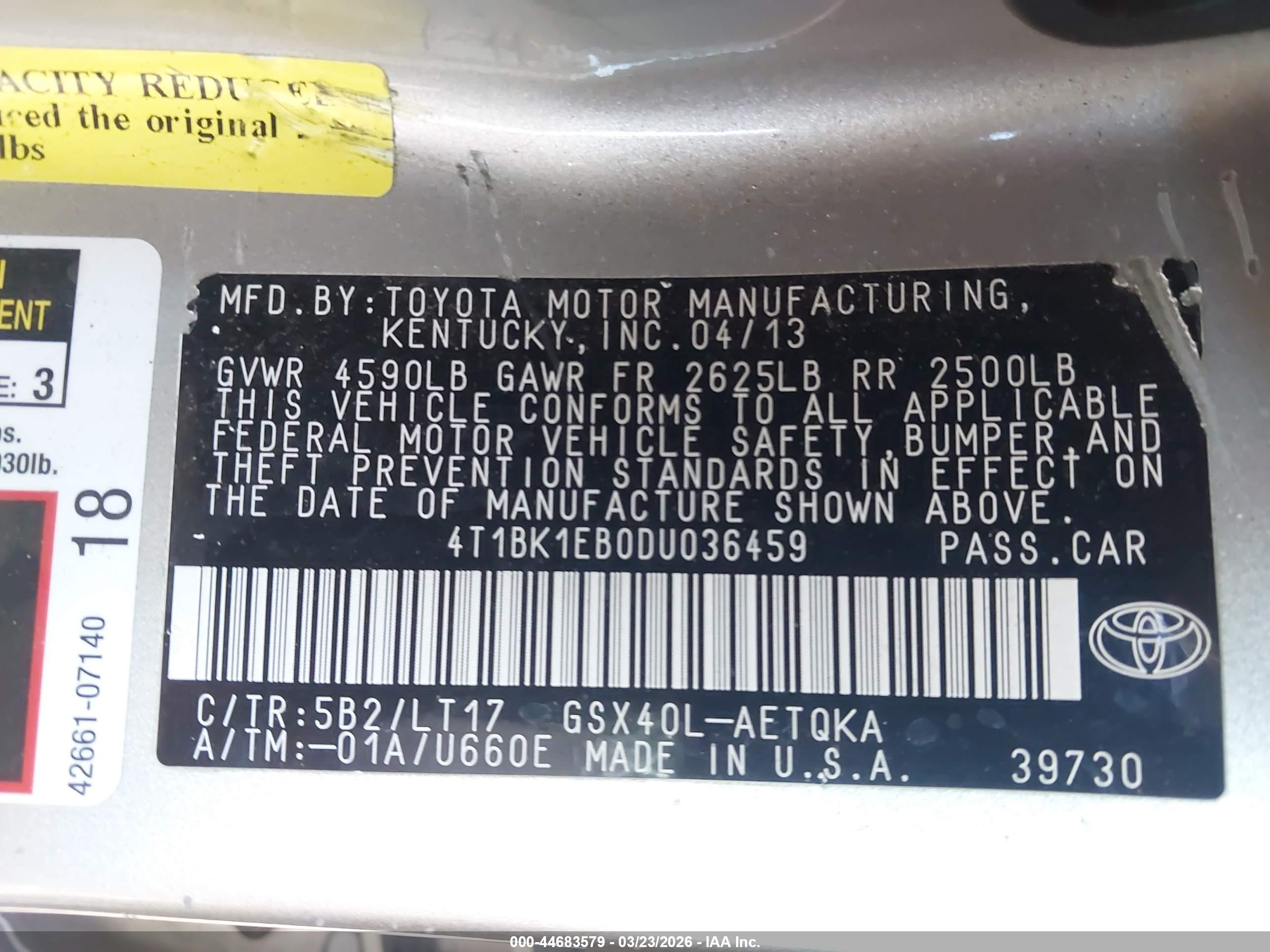 TOYOTA AVALON image 9