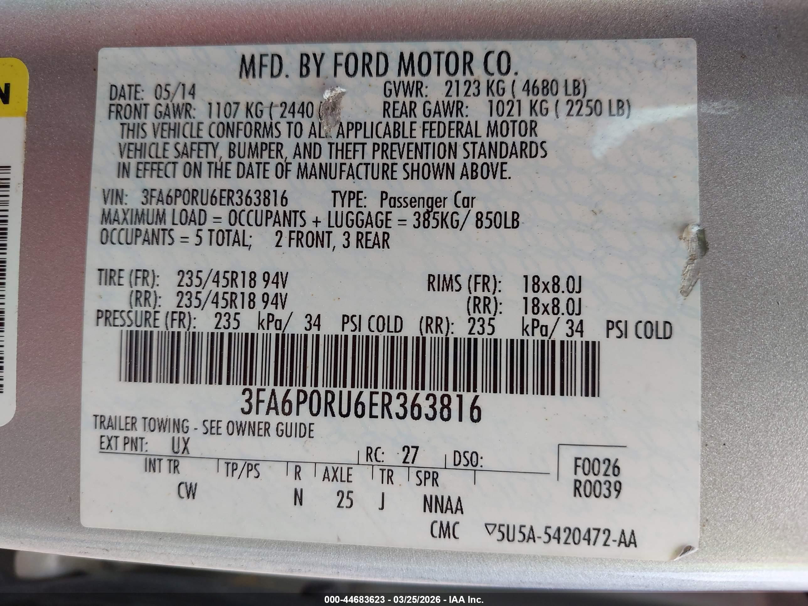 FORD FUSION image 9