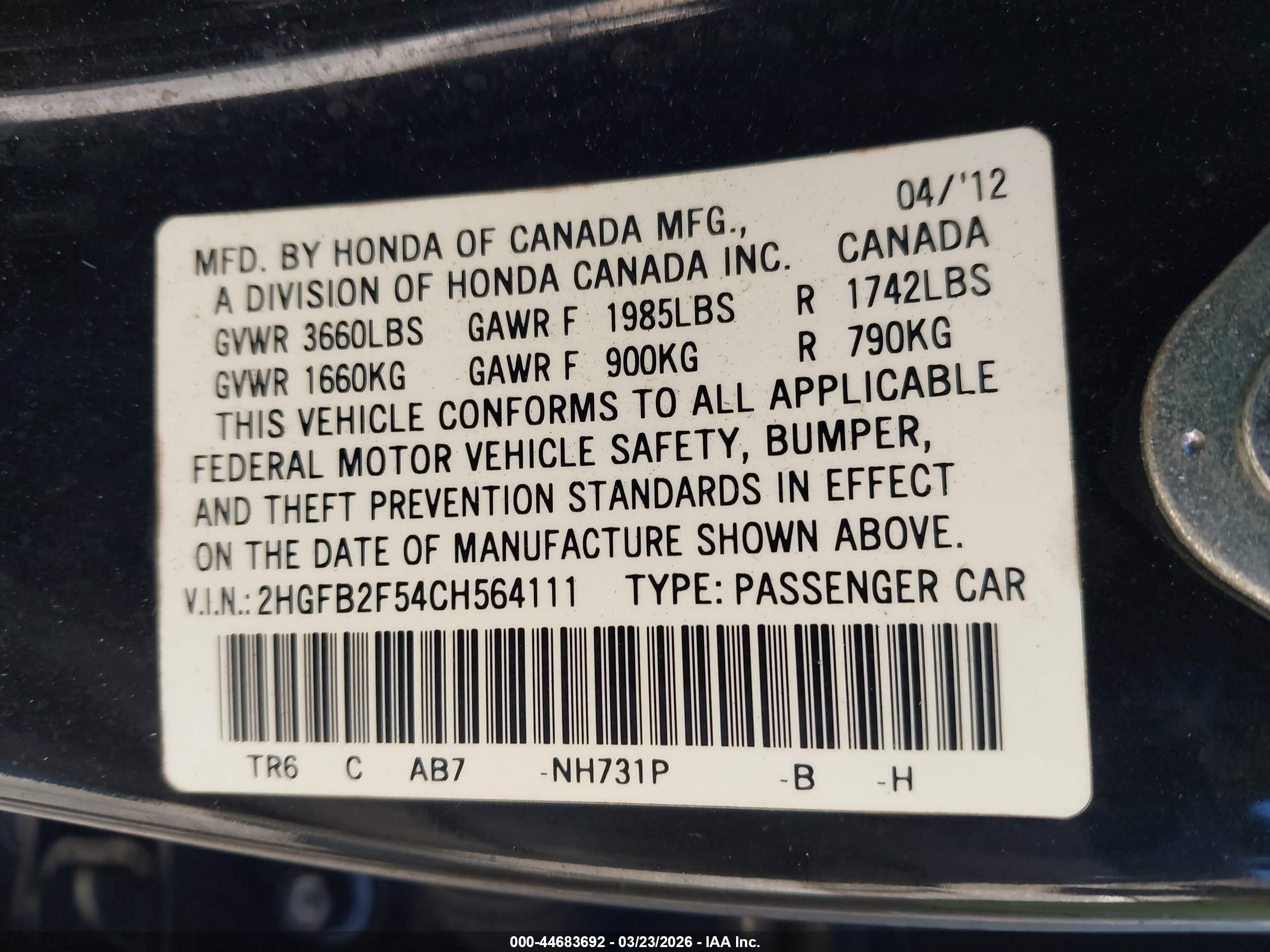 HONDA CIVIC image 9