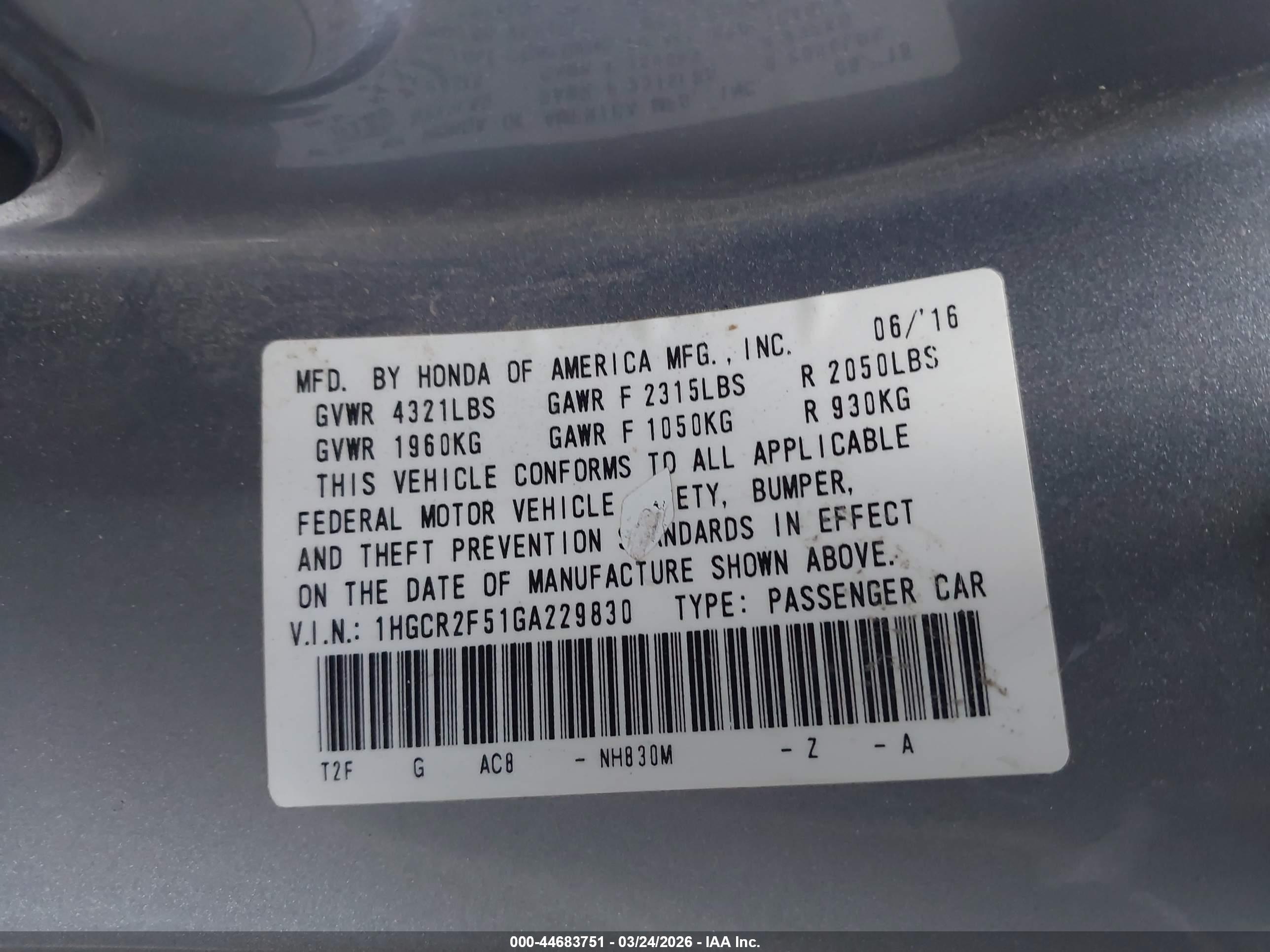 HONDA ACCORD image 9