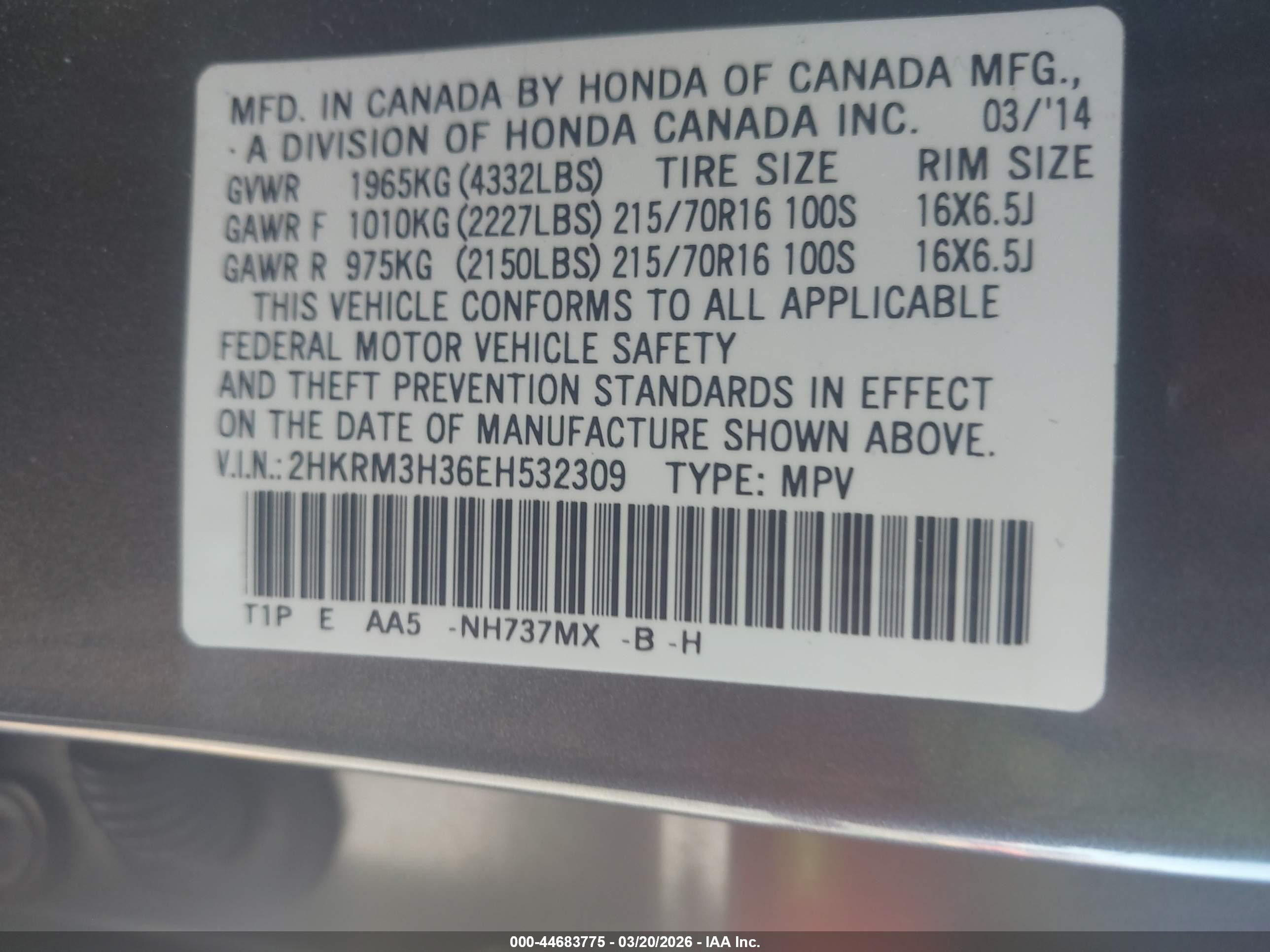HONDA CR-V image 9