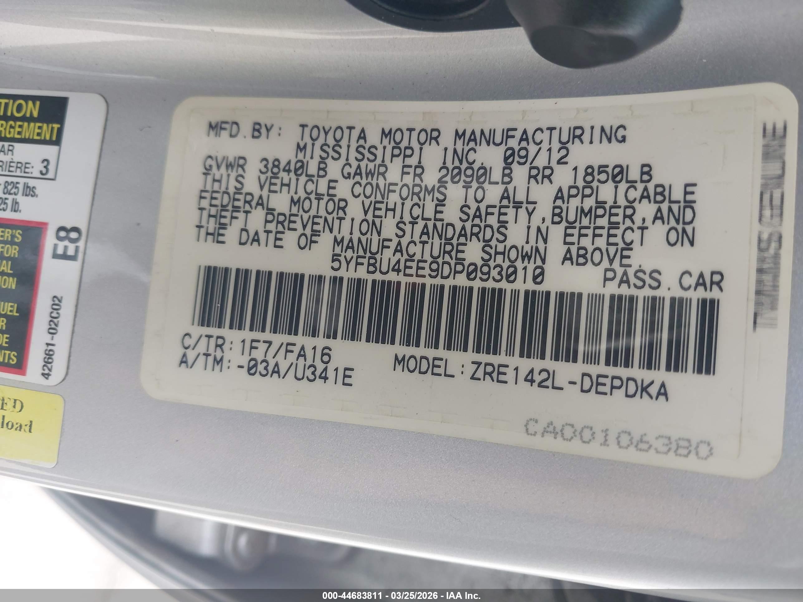 TOYOTA COROLLA image 9