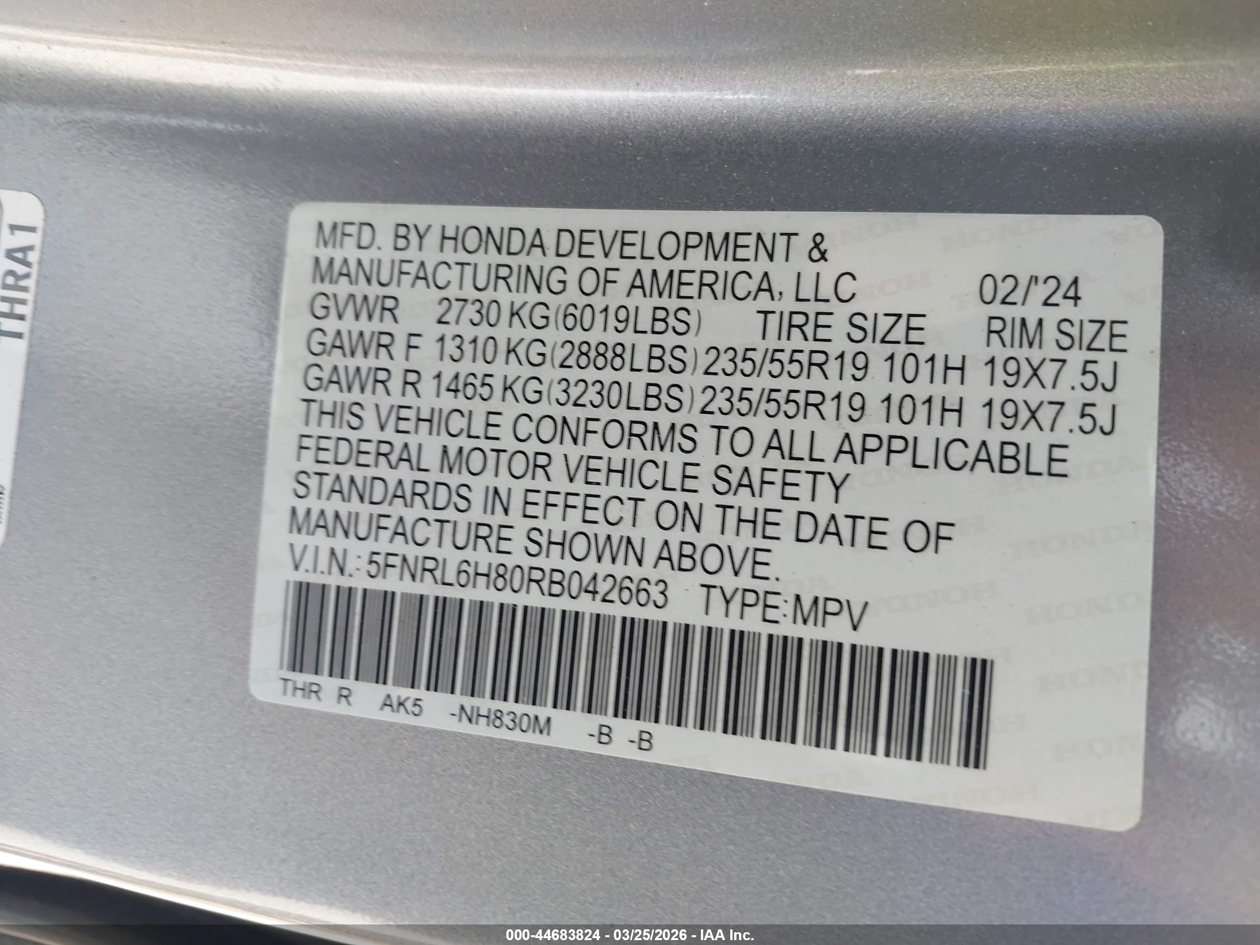 HONDA ODYSSEY image 9