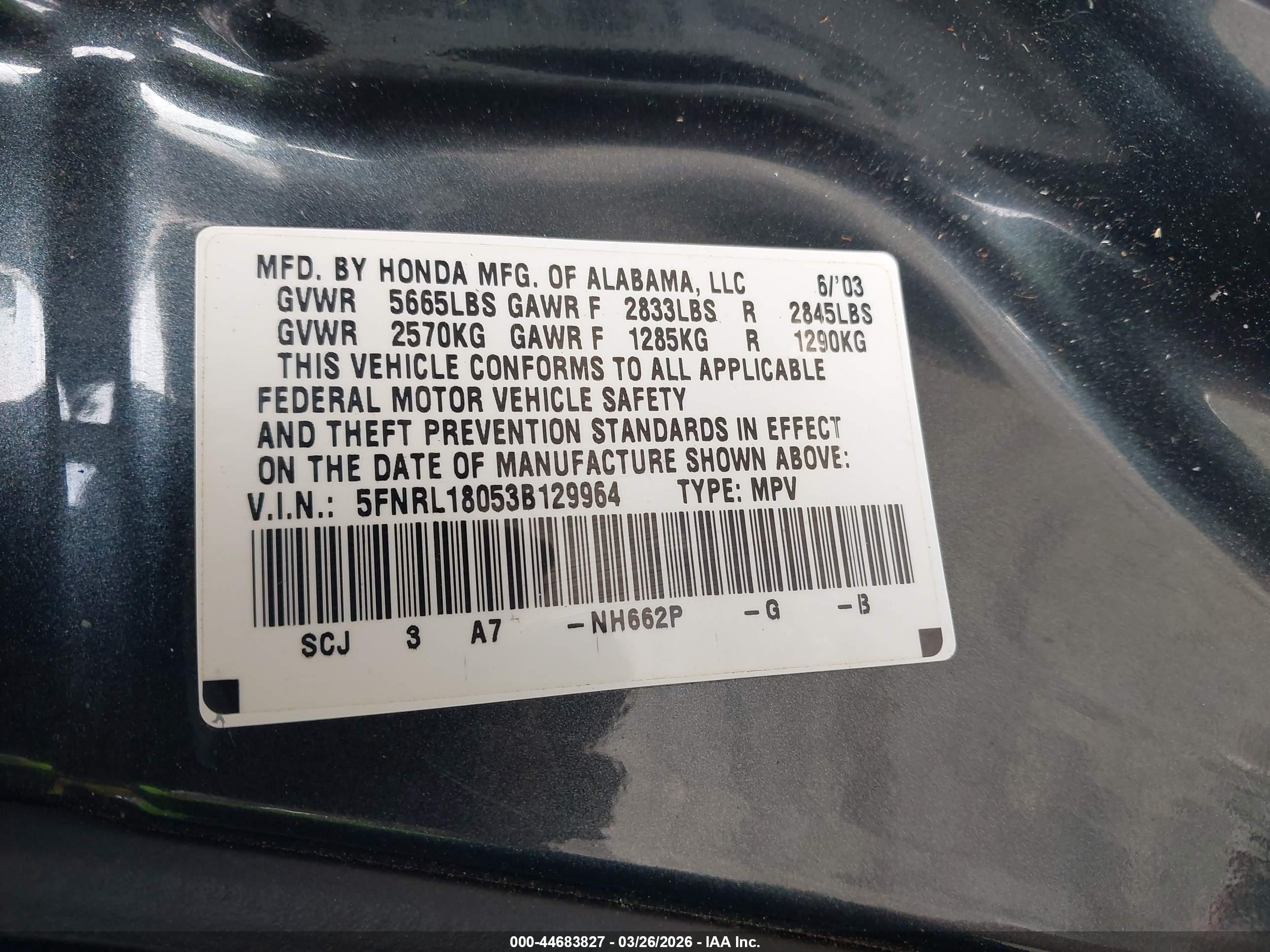 HONDA ODYSSEY image 9