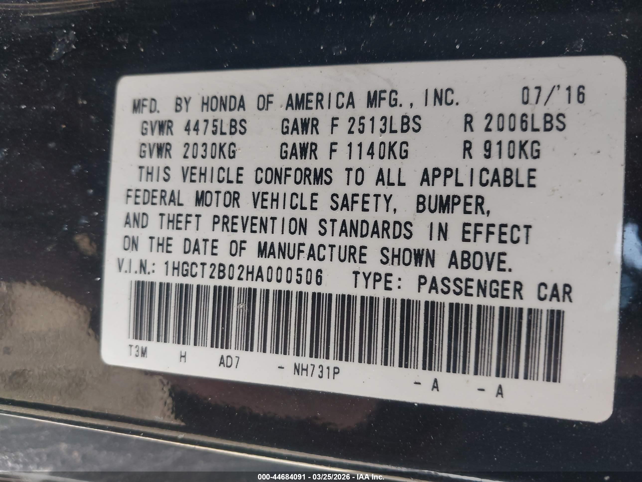 HONDA ACCORD image 9