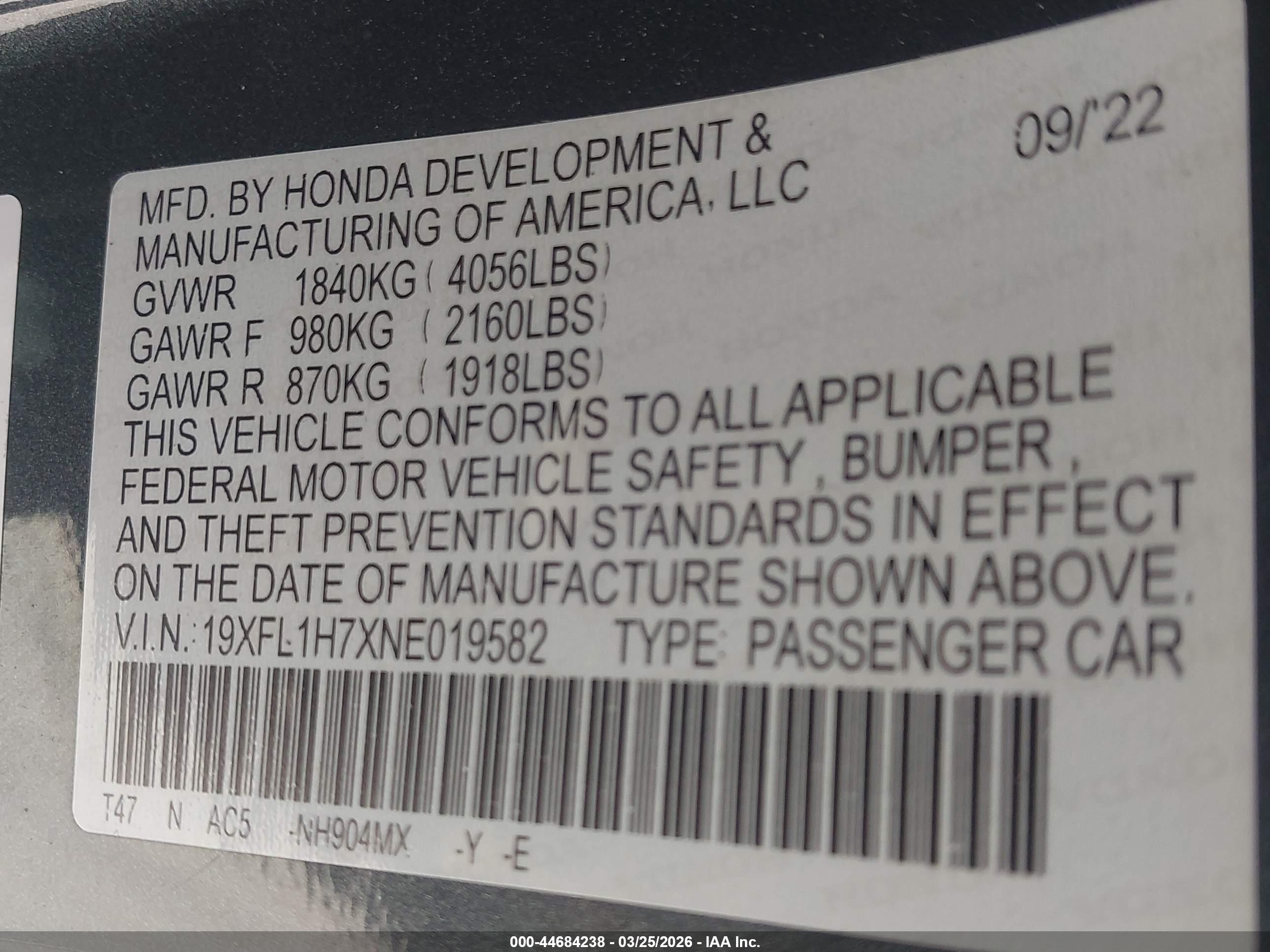 HONDA CIVIC image 9