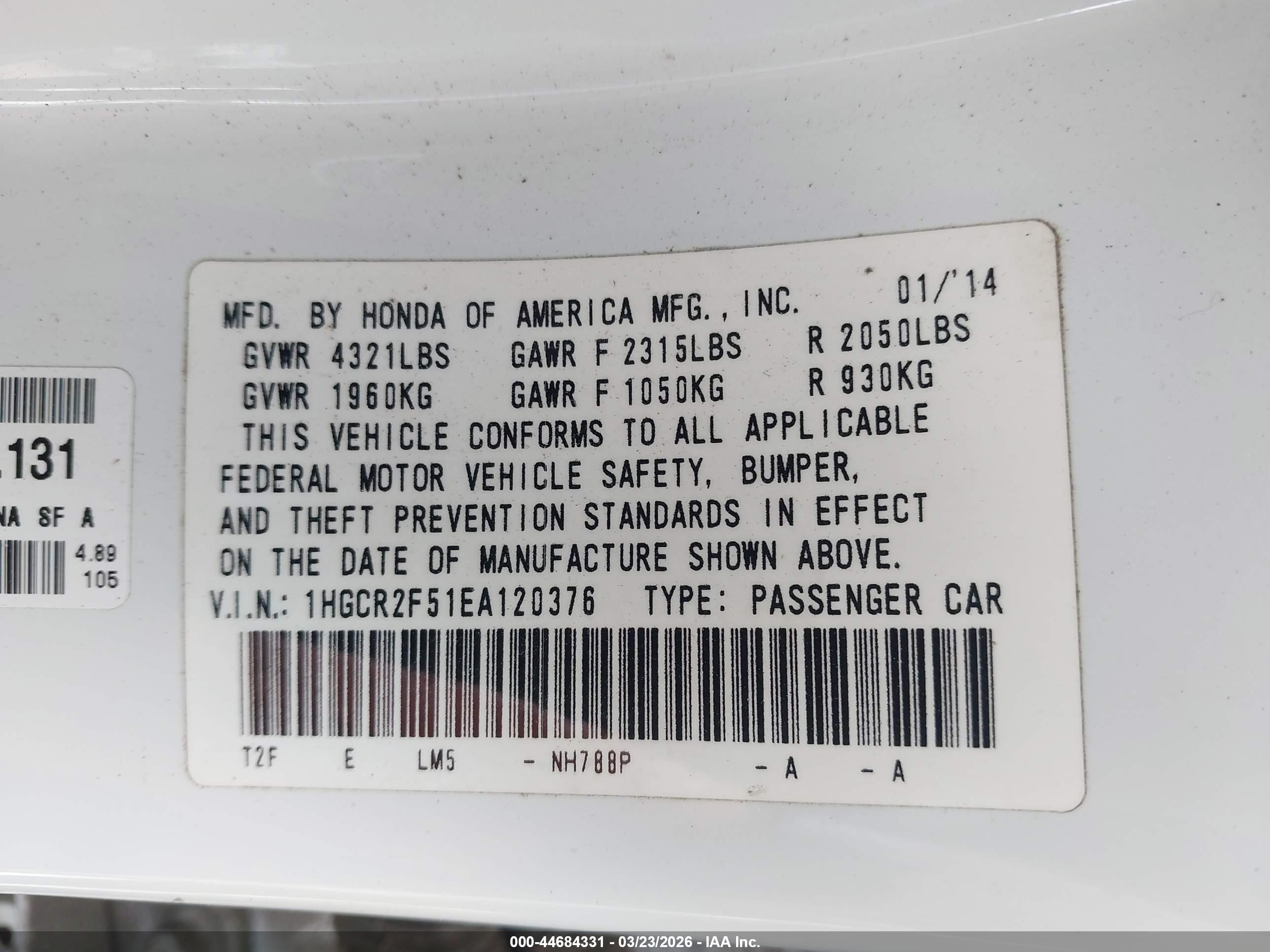 HONDA ACCORD image 9