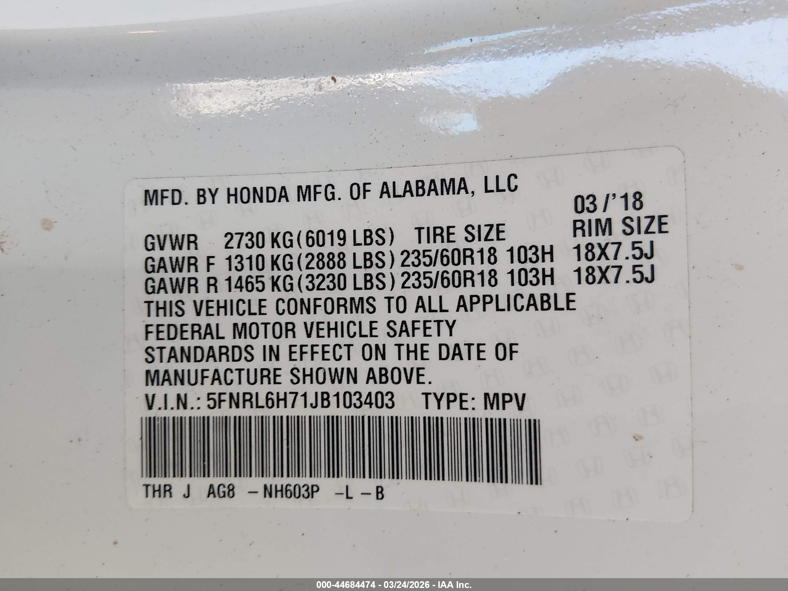 HONDA ODYSSEY image 9