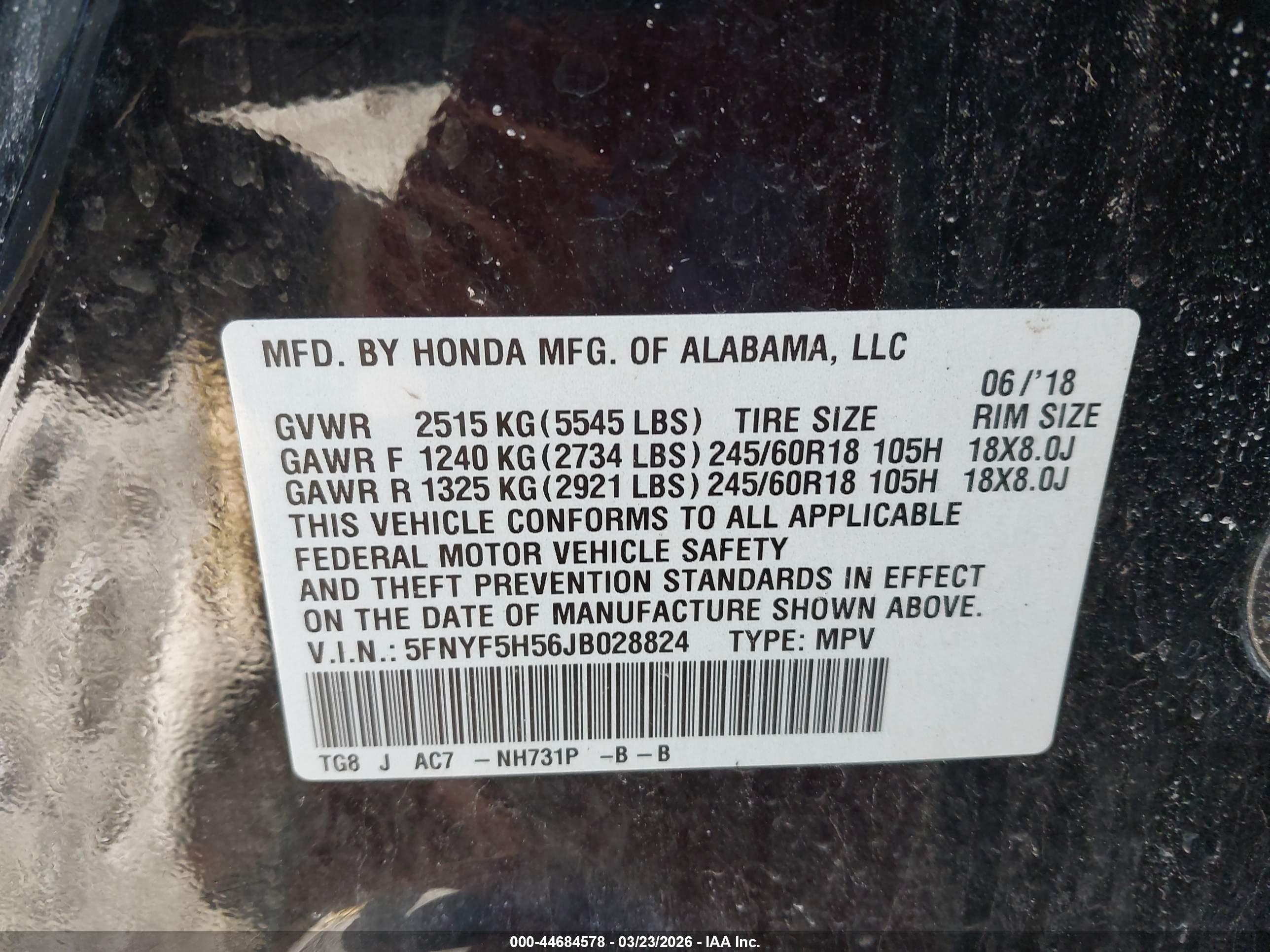 HONDA PILOT image 9