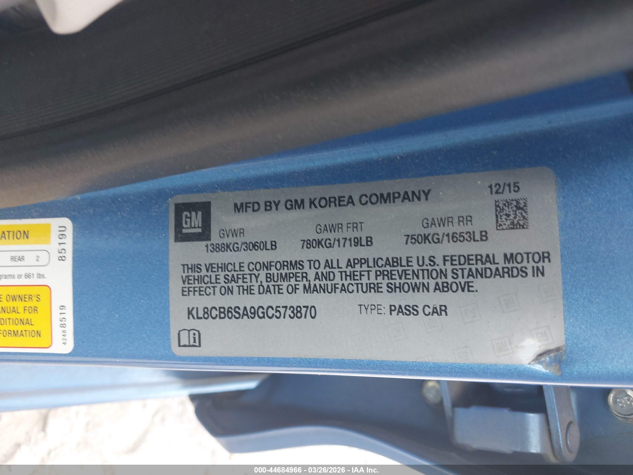 CHEVROLET SPARK image 9