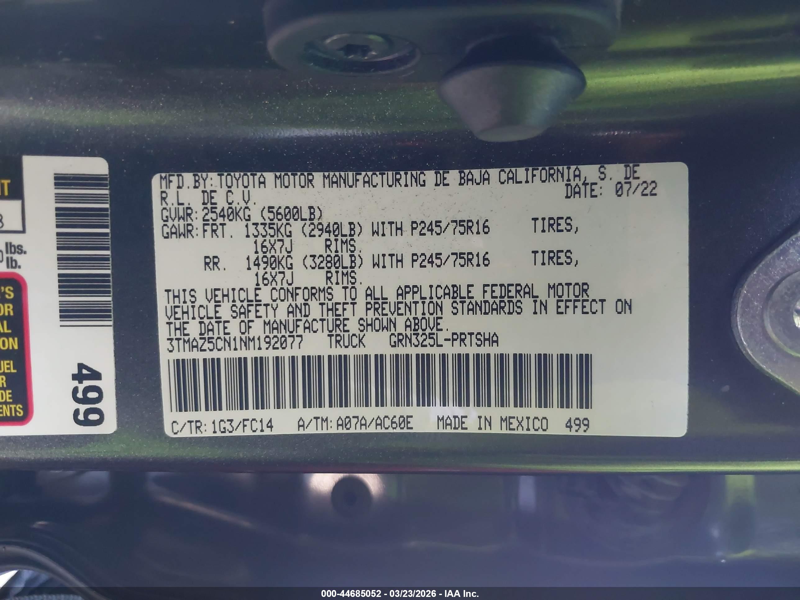 TOYOTA TACOMA image 9