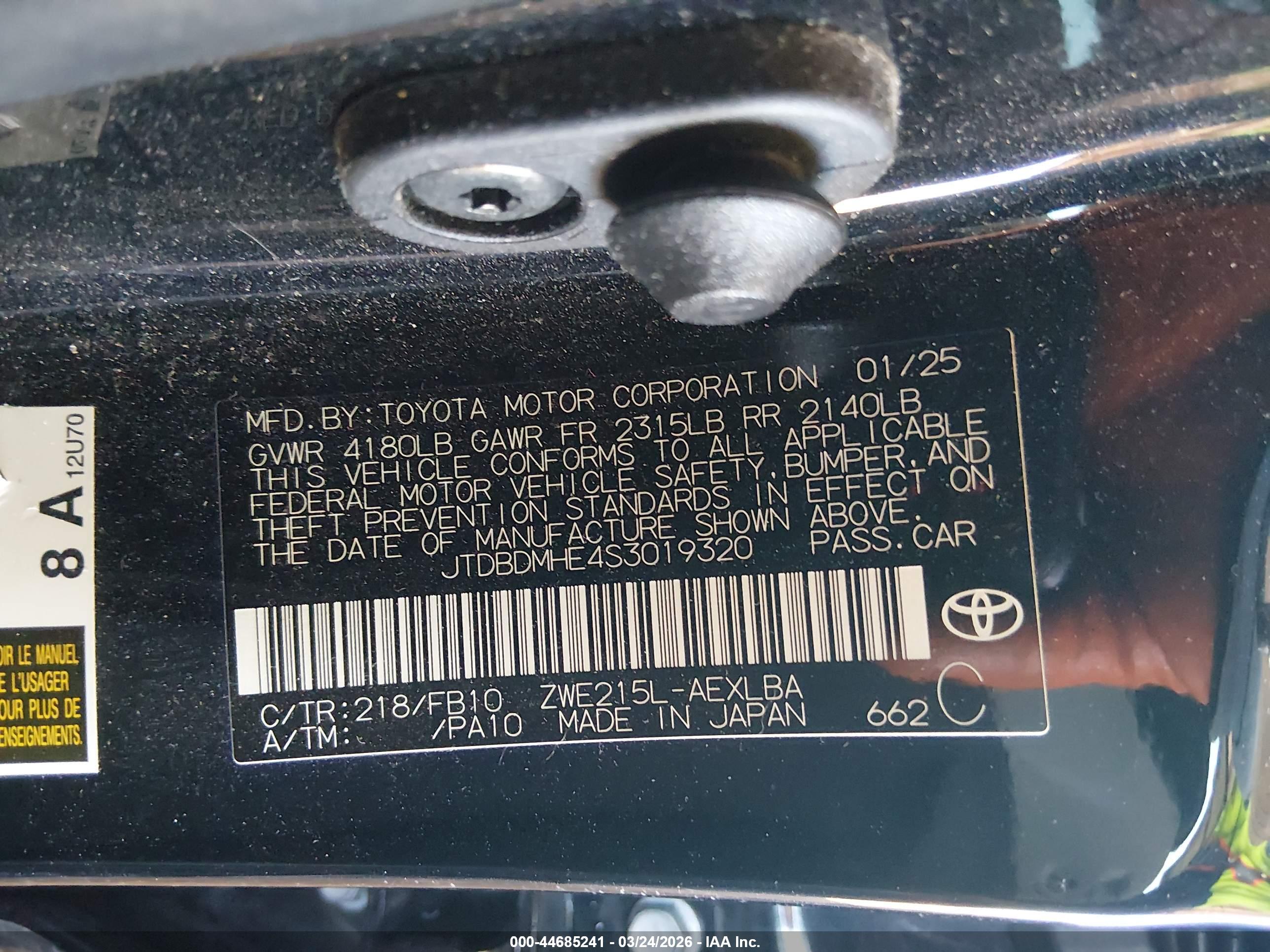 TOYOTA COROLLA image 9