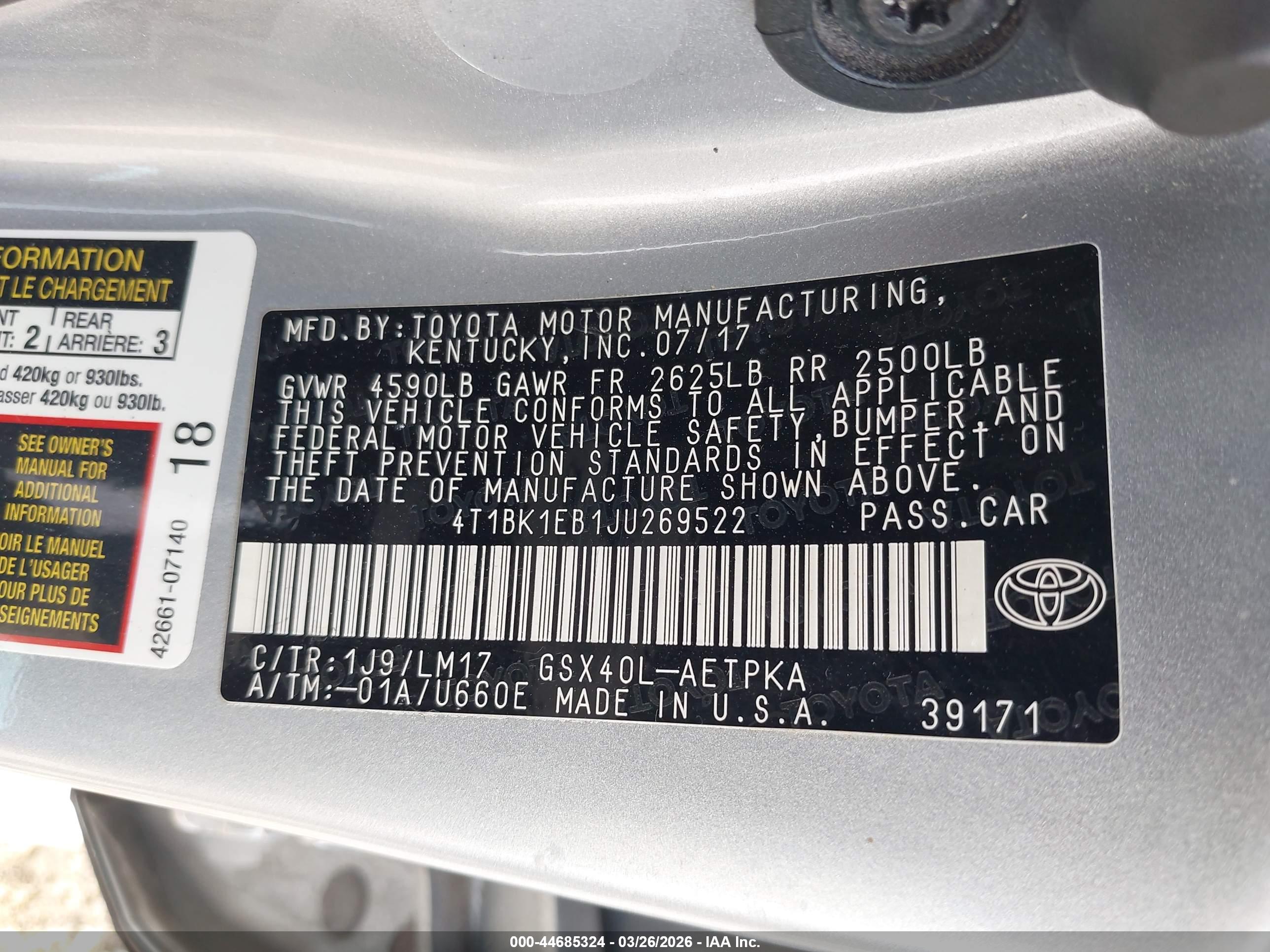 TOYOTA AVALON image 9