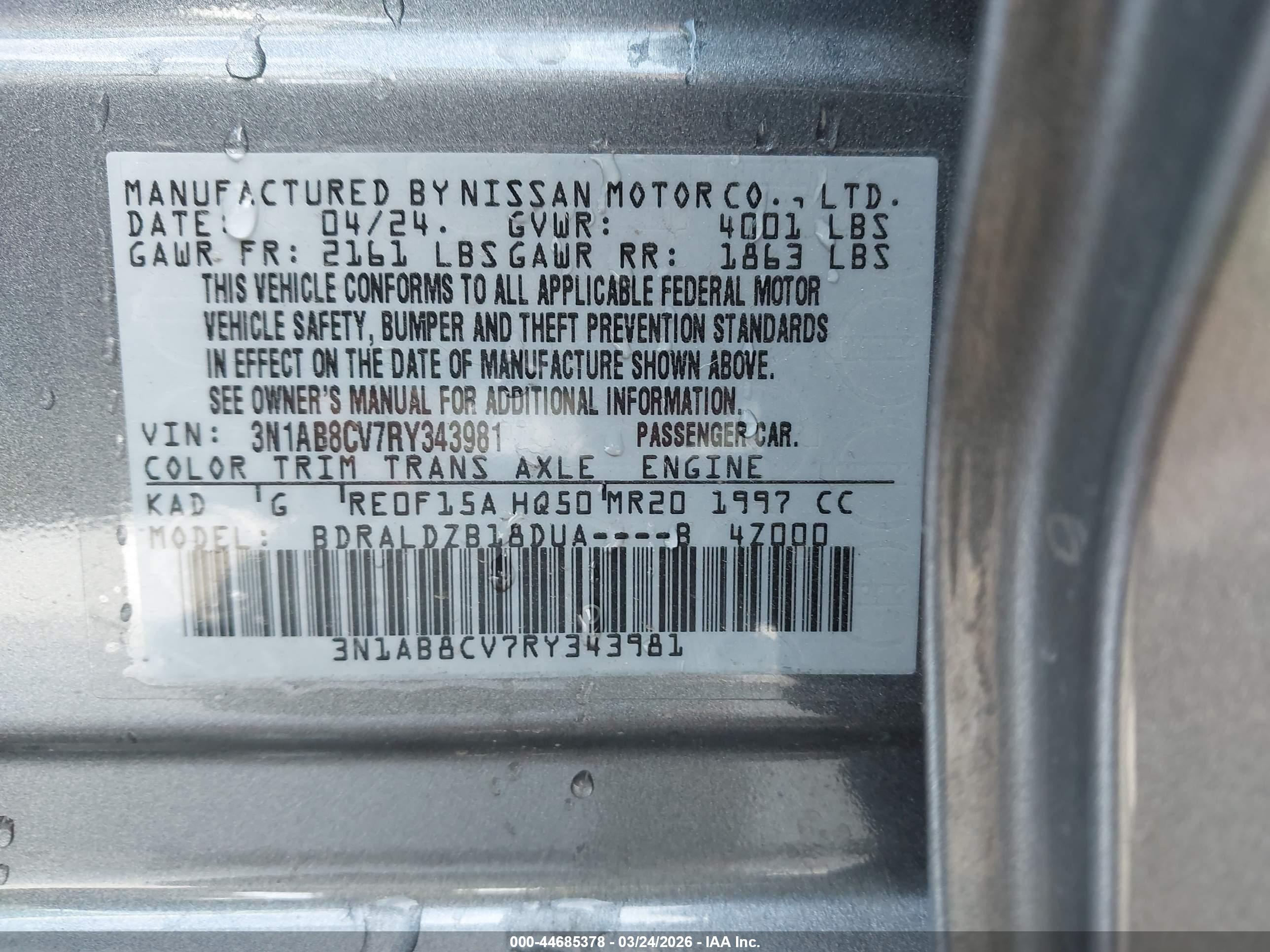 NISSAN SENTRA image 9