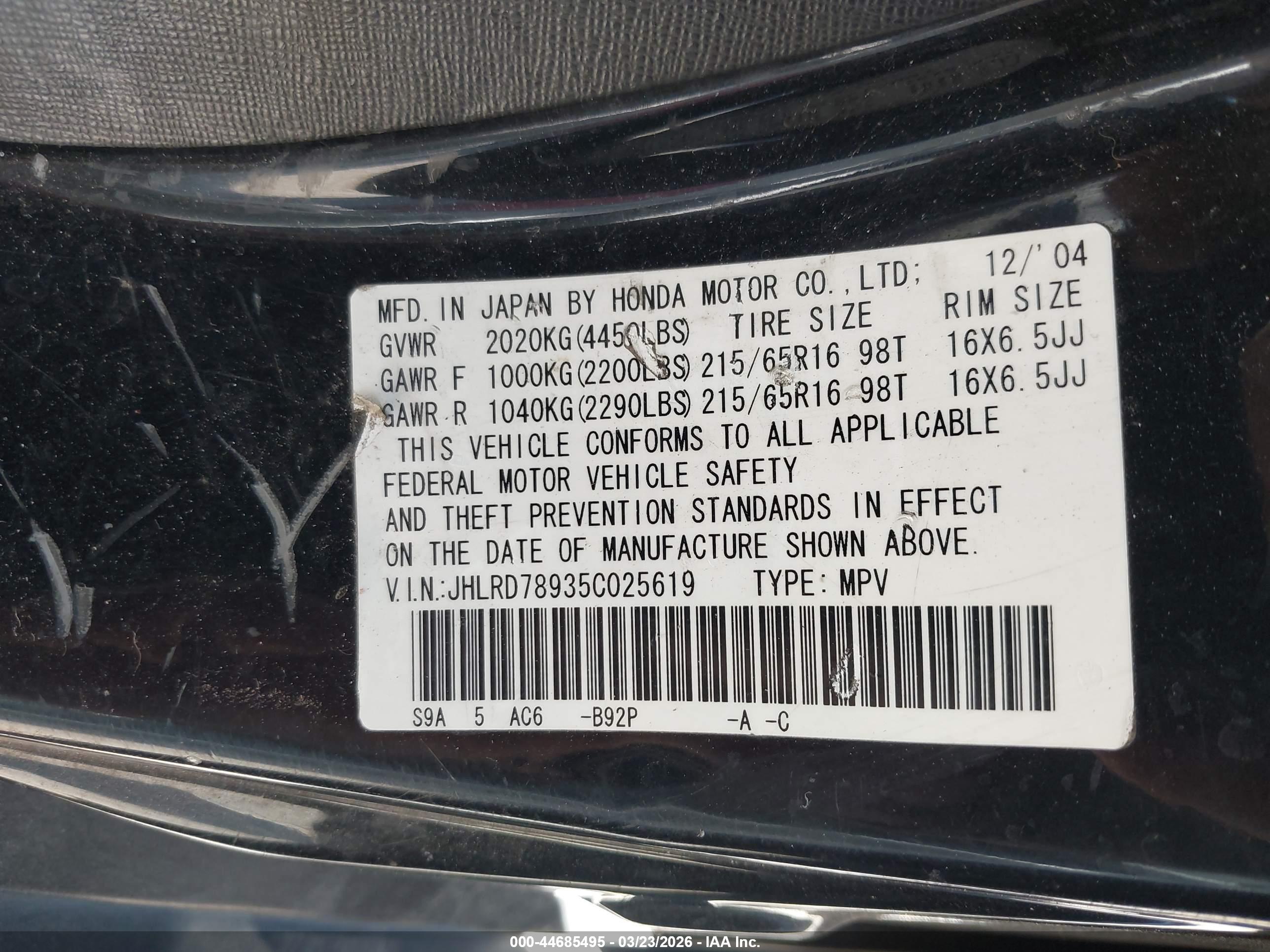 HONDA CR-V image 9