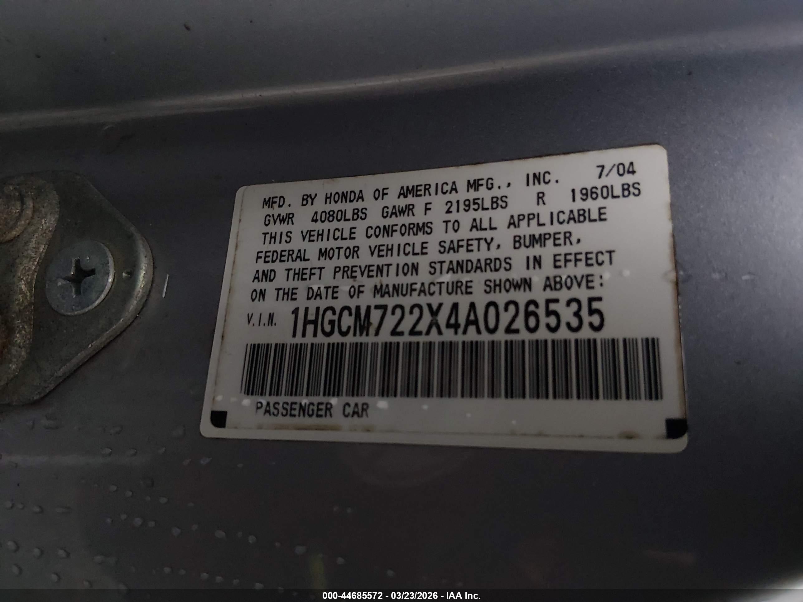 HONDA ACCORD image 9