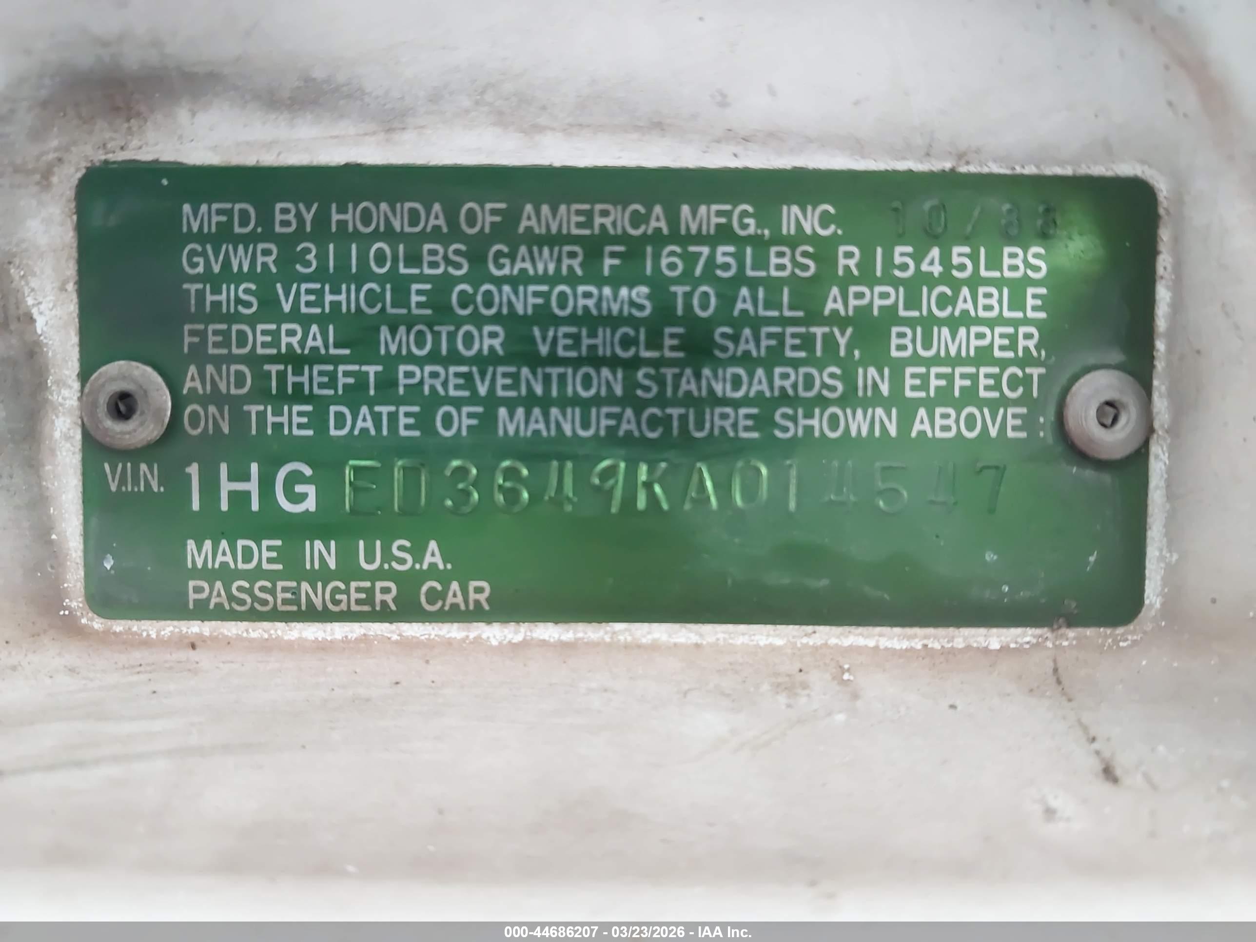HONDA CIVIC image 9
