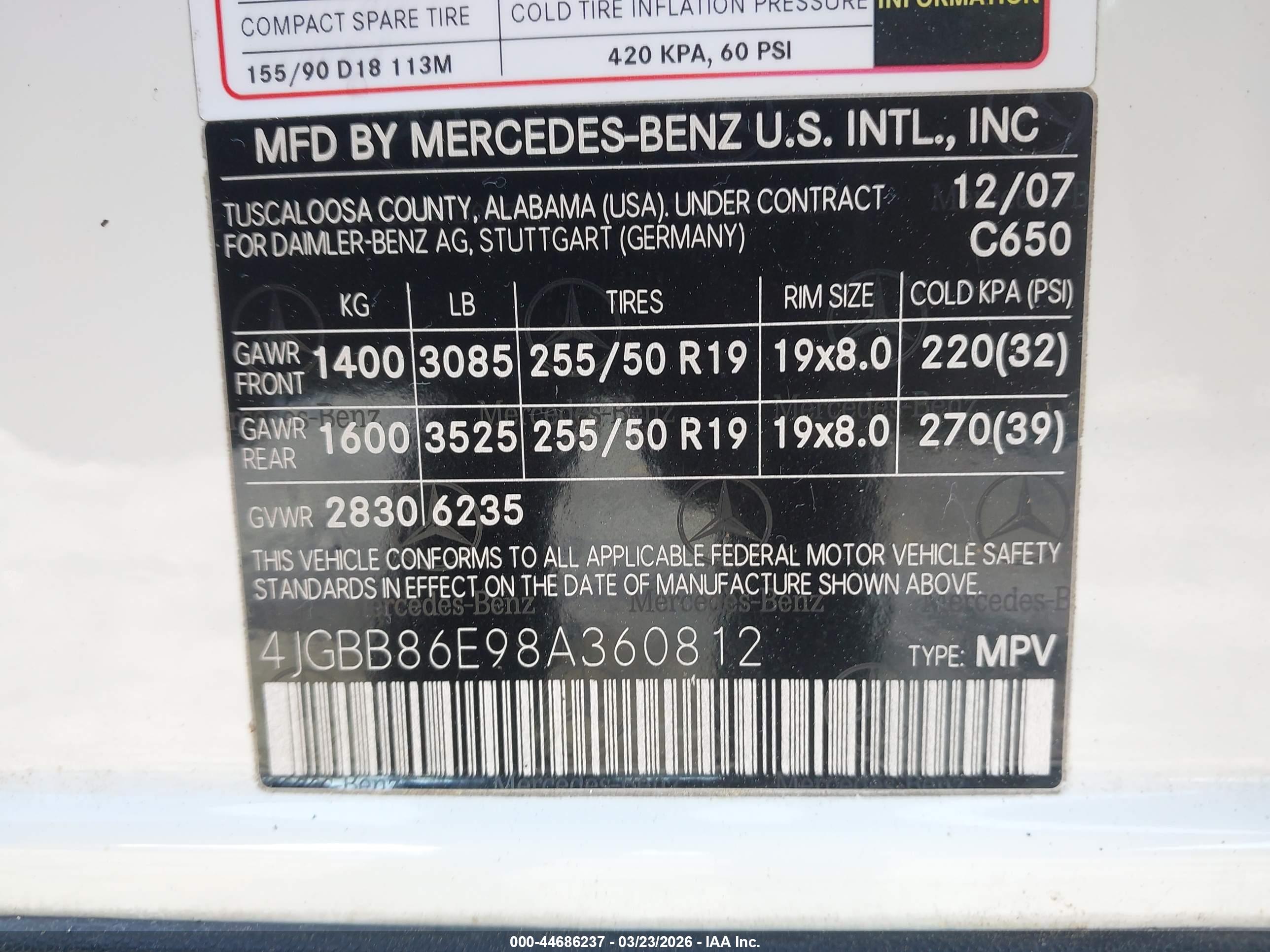 MERCEDES-BENZ ML image 9