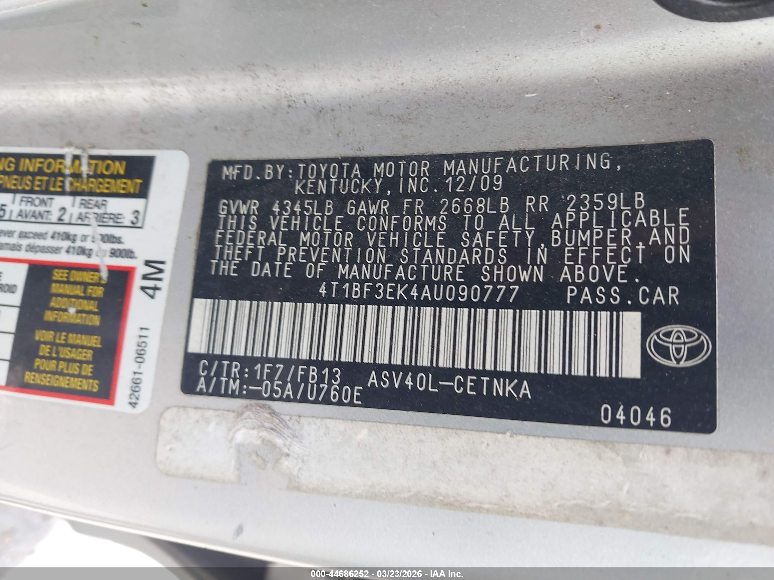 TOYOTA CAMRY image 9