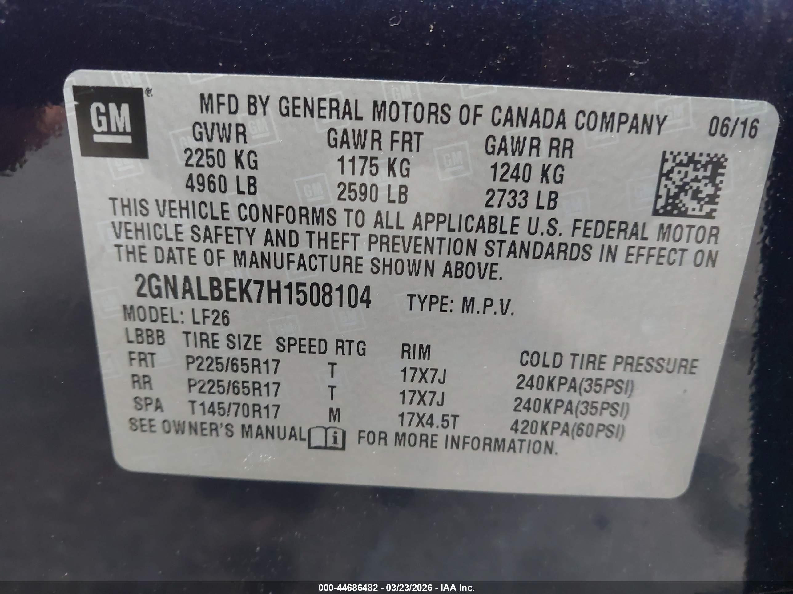 CHEVROLET EQUINOX image 9