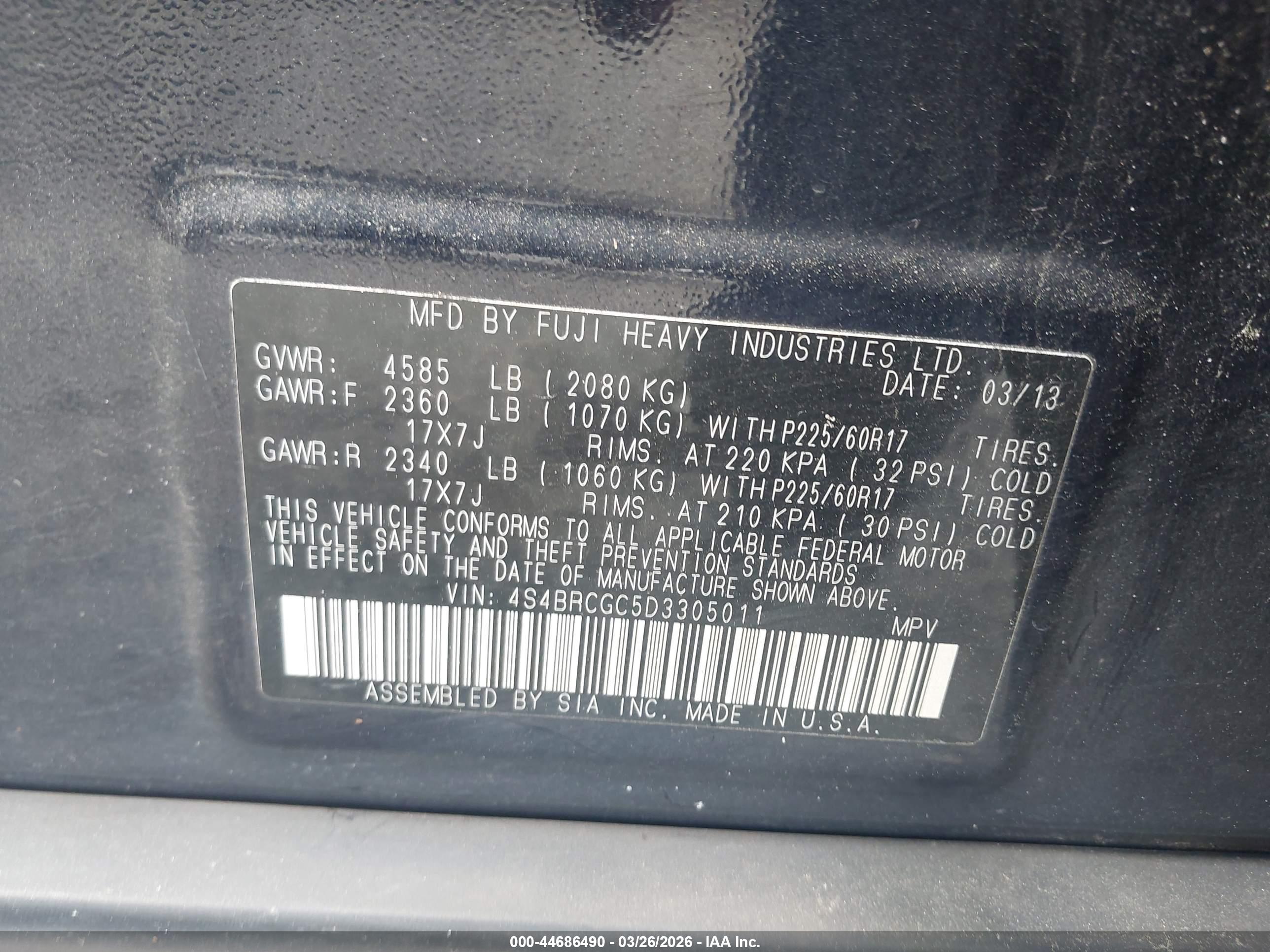 SUBARU OUTBACK image 9