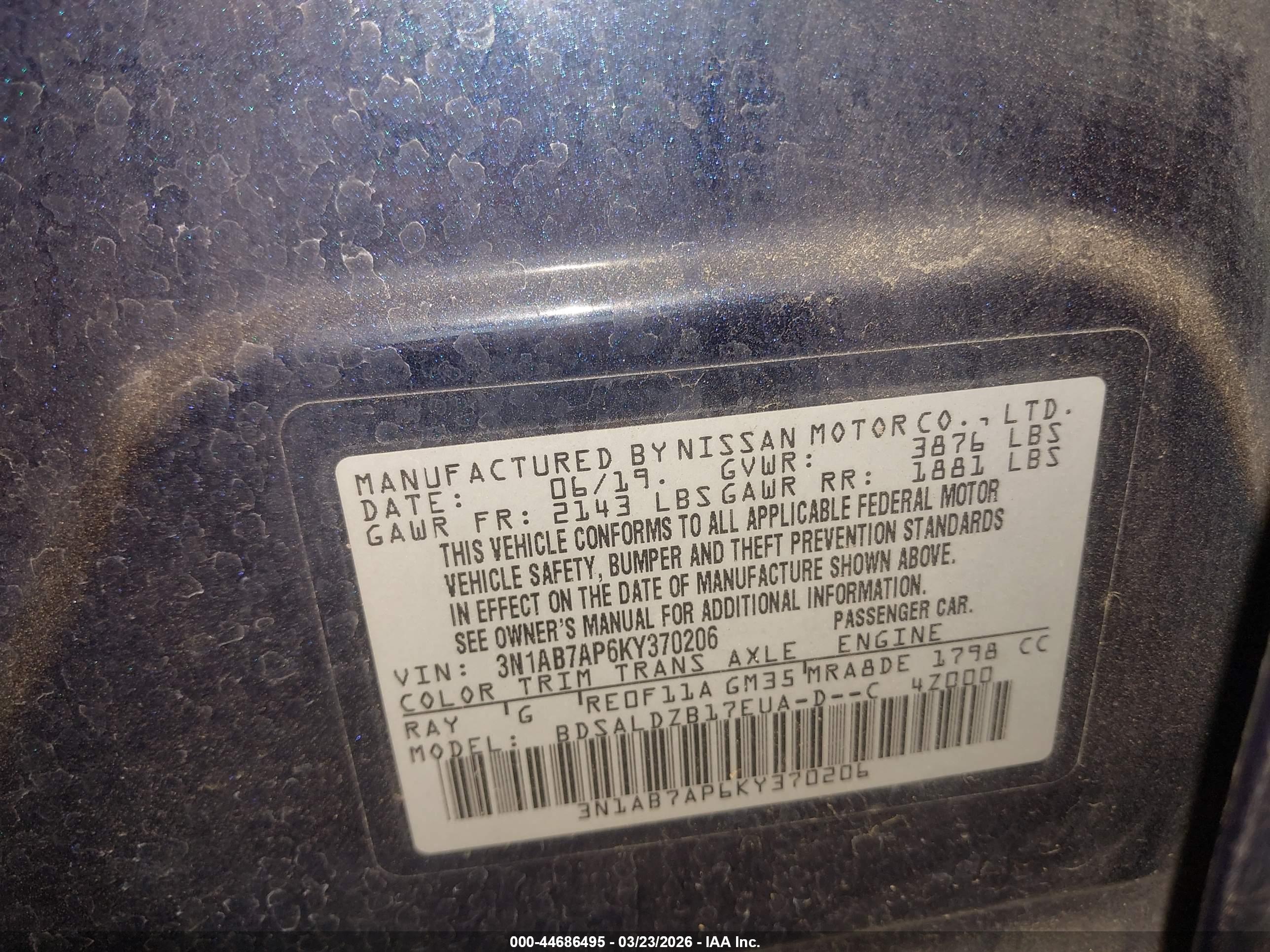 NISSAN SENTRA image 9