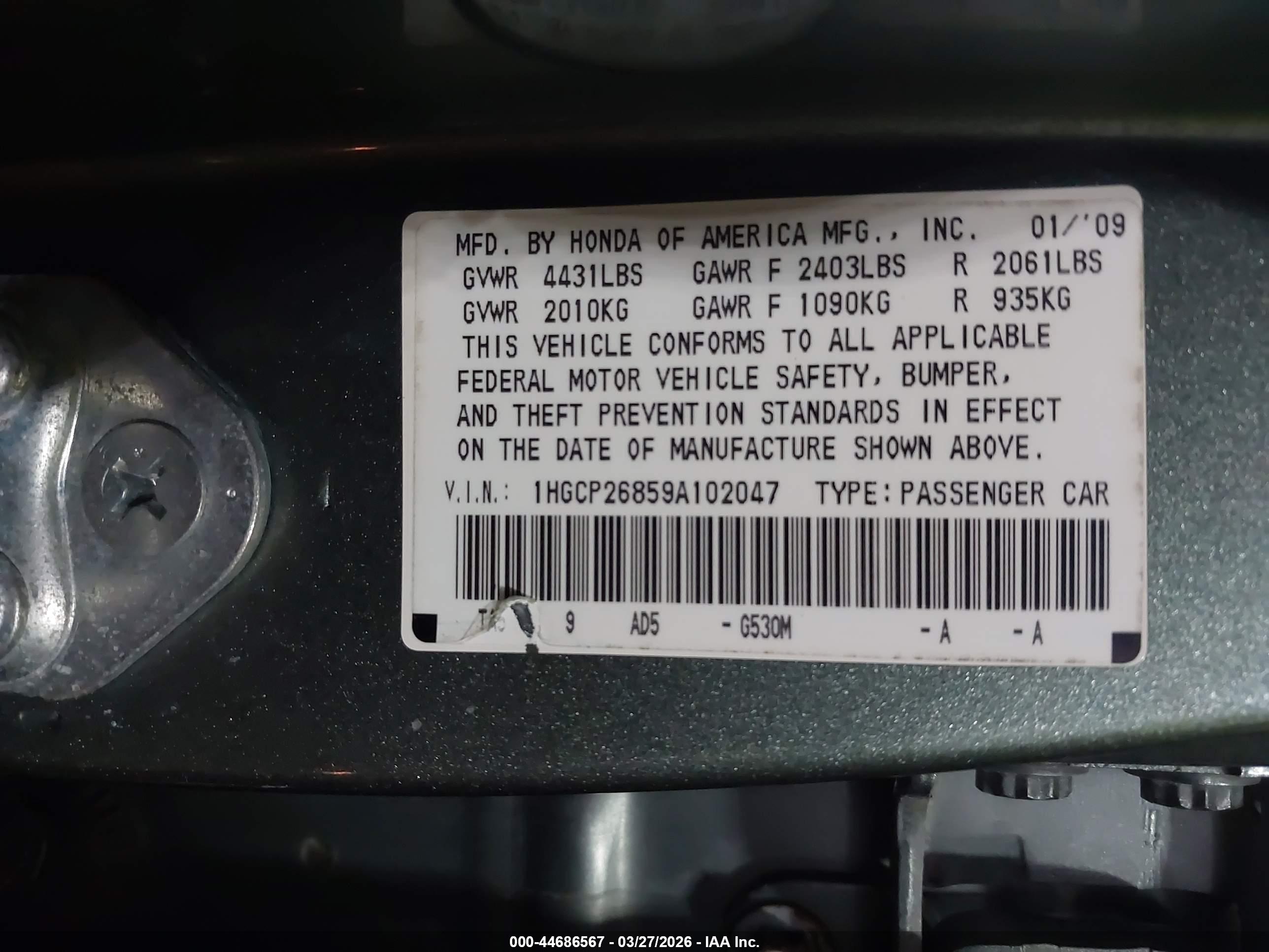 HONDA ACCORD image 9